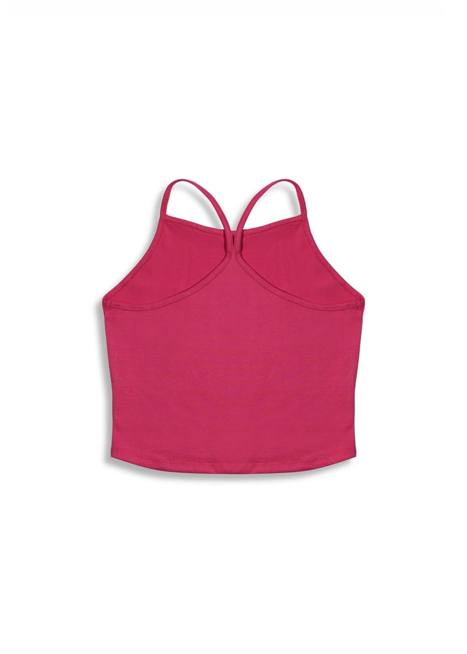 cotton jersey Tank Top in Shocking pink