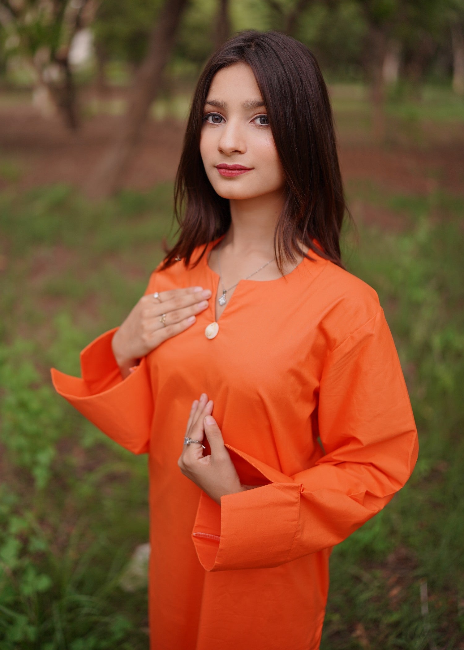 cotton Co Ord Sets in Orange