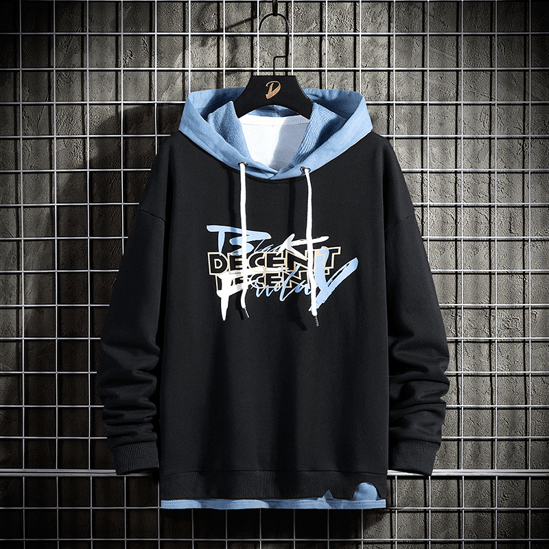 Trendy Brand Men'S Sweater Hooded Jacket Japanese Youth Personality Sweater Casual Clothes