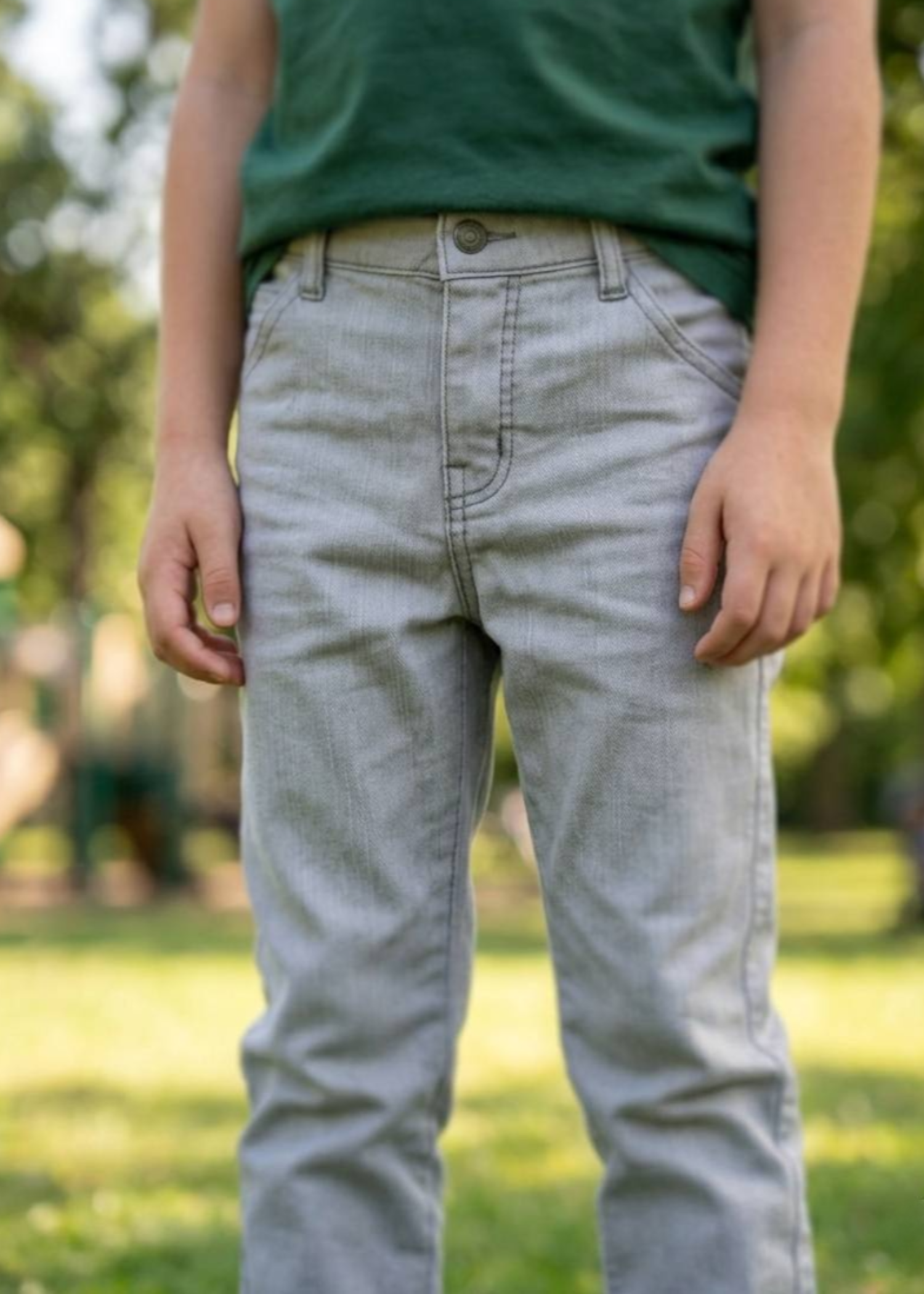 cotton Pants in Grey