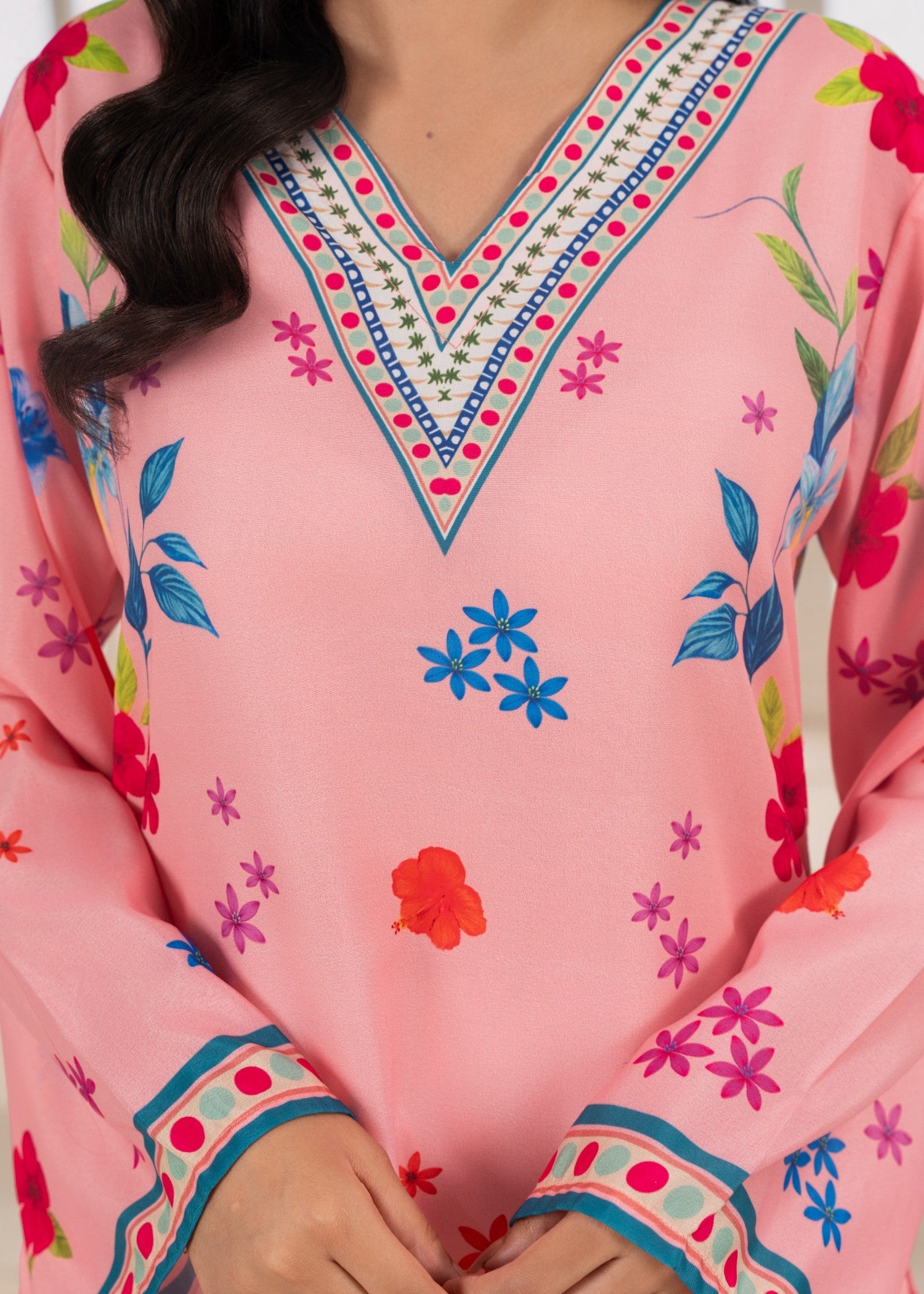 poly lawn Co ord Sets in Bubblegum pink