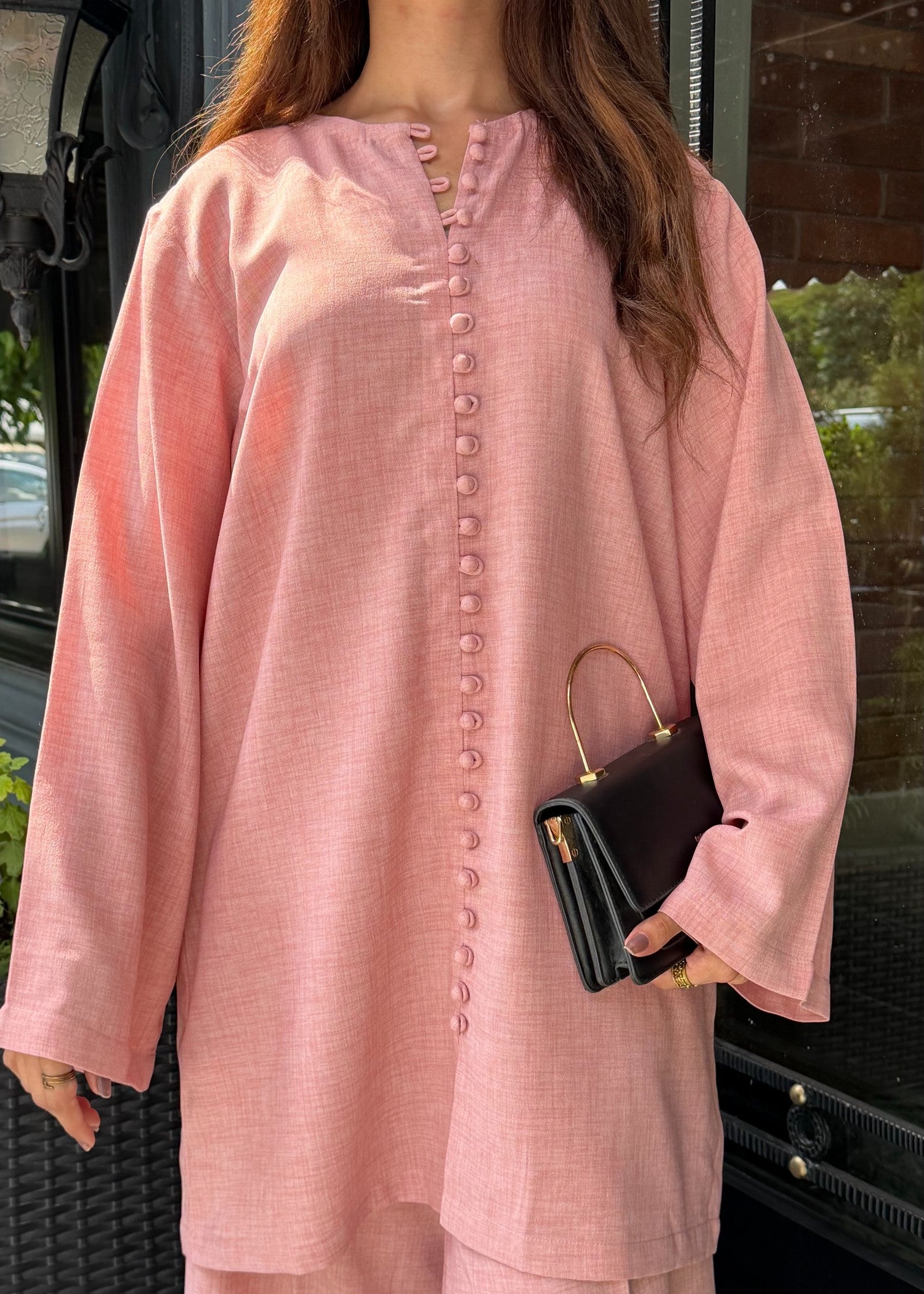 polycotton Co Ord Sets in Blush pink
