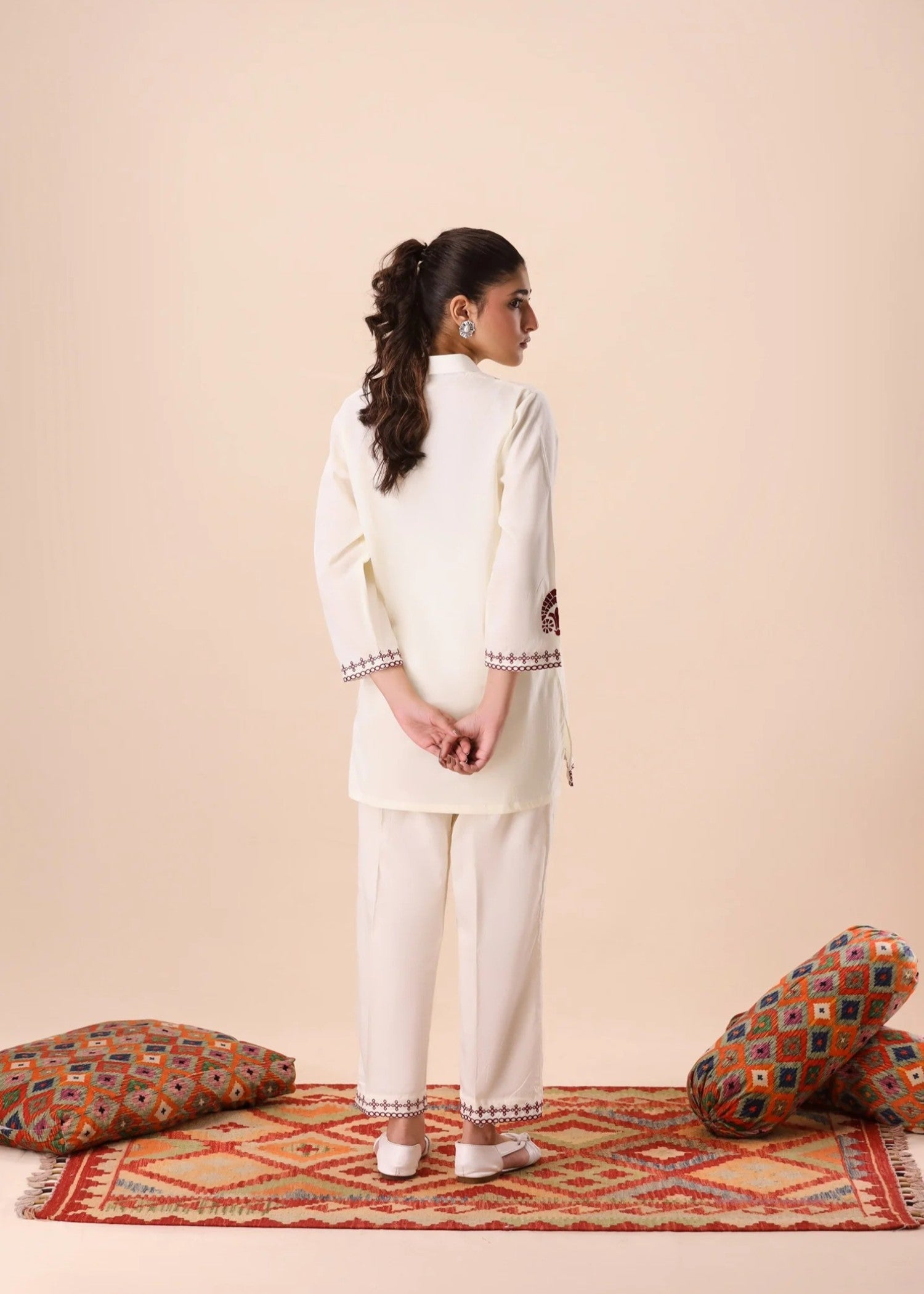 cotton Co ord Sets in Beige
