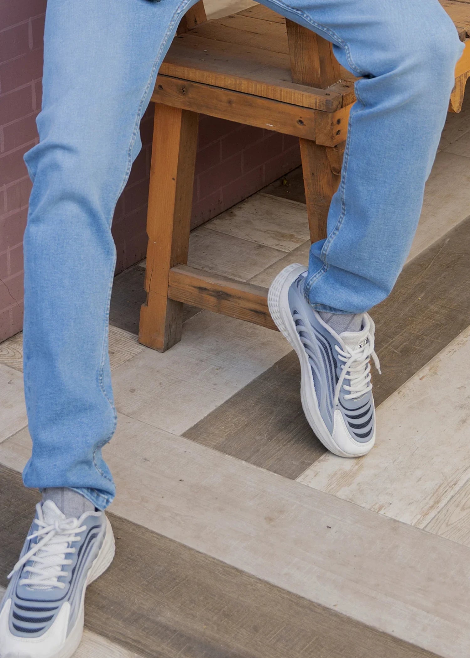 cotton Jeans in Light blue, sky, baby blue