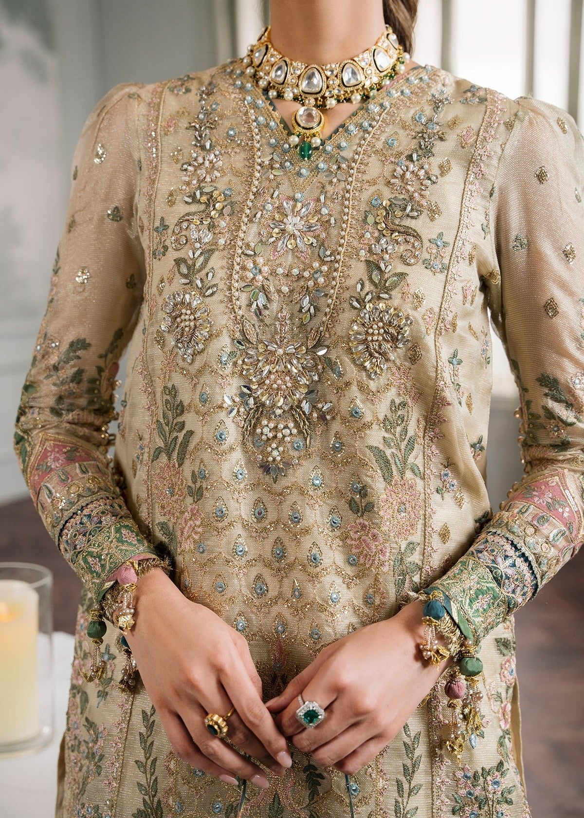 masuri Kurta Set in Beige