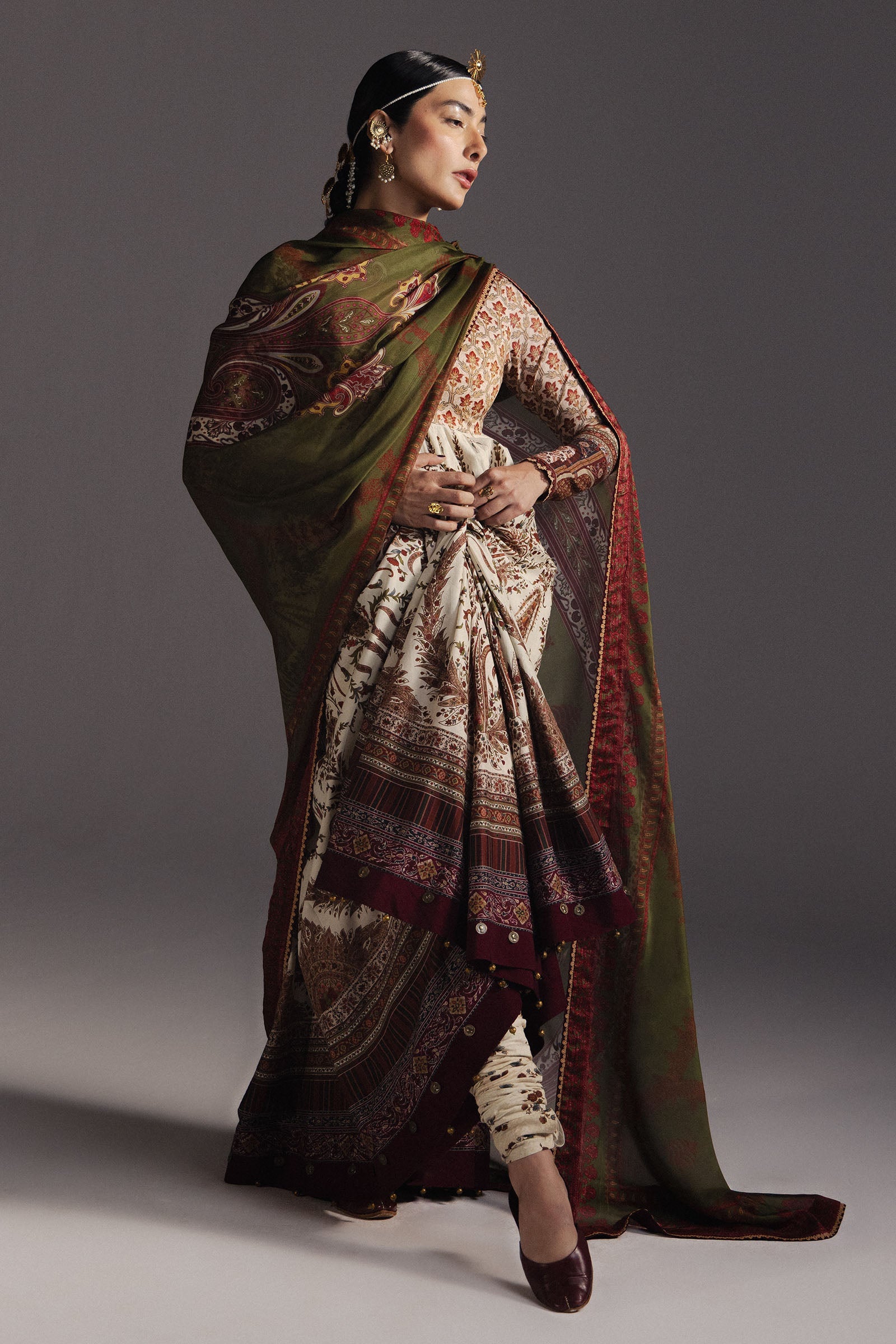 Anarkali Festive Luxury Lawn – Shahkar-D3