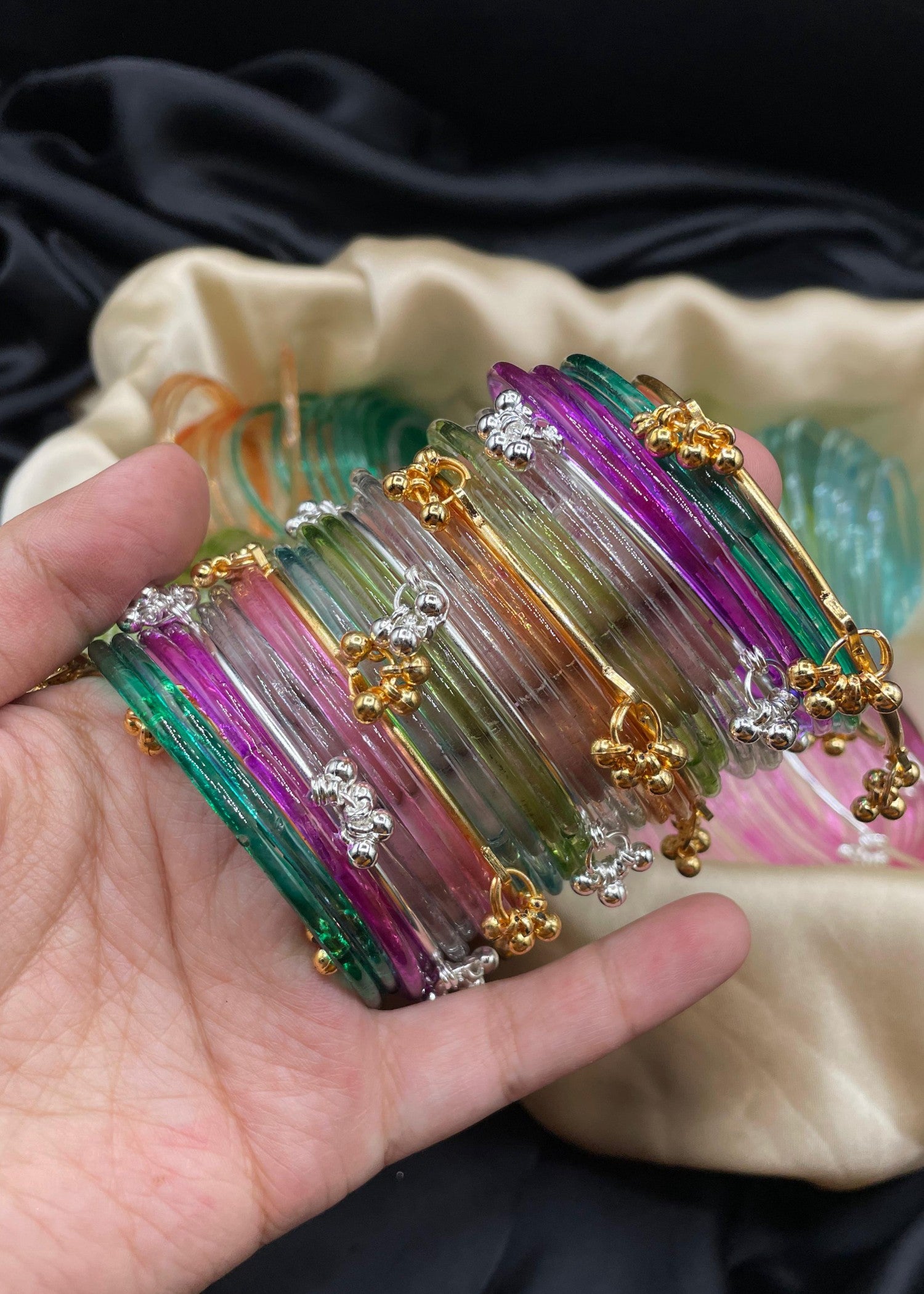Bangles in Multi Color by - Trendy Women Bangles IAY8814