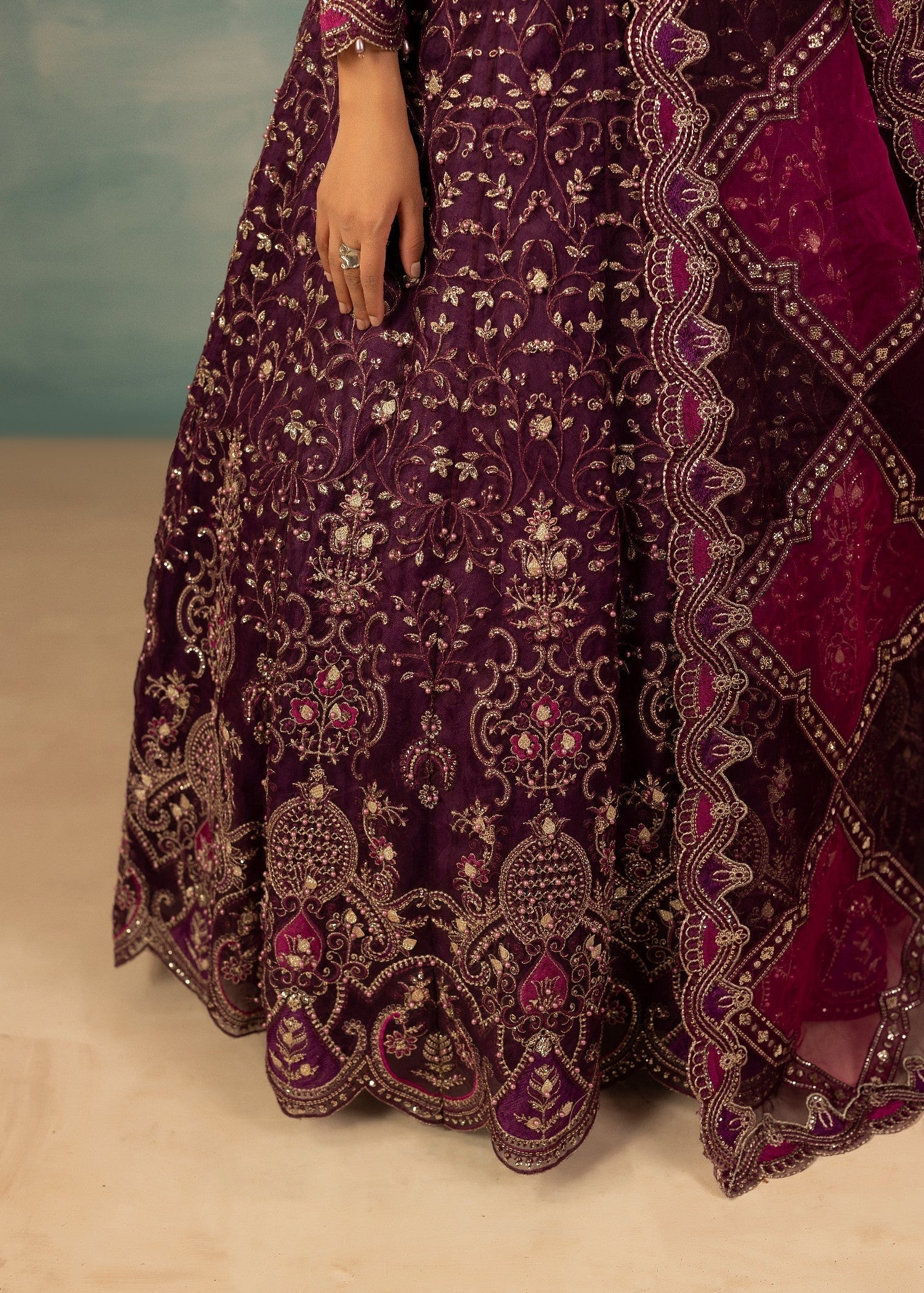 organza Maxi in Purple
