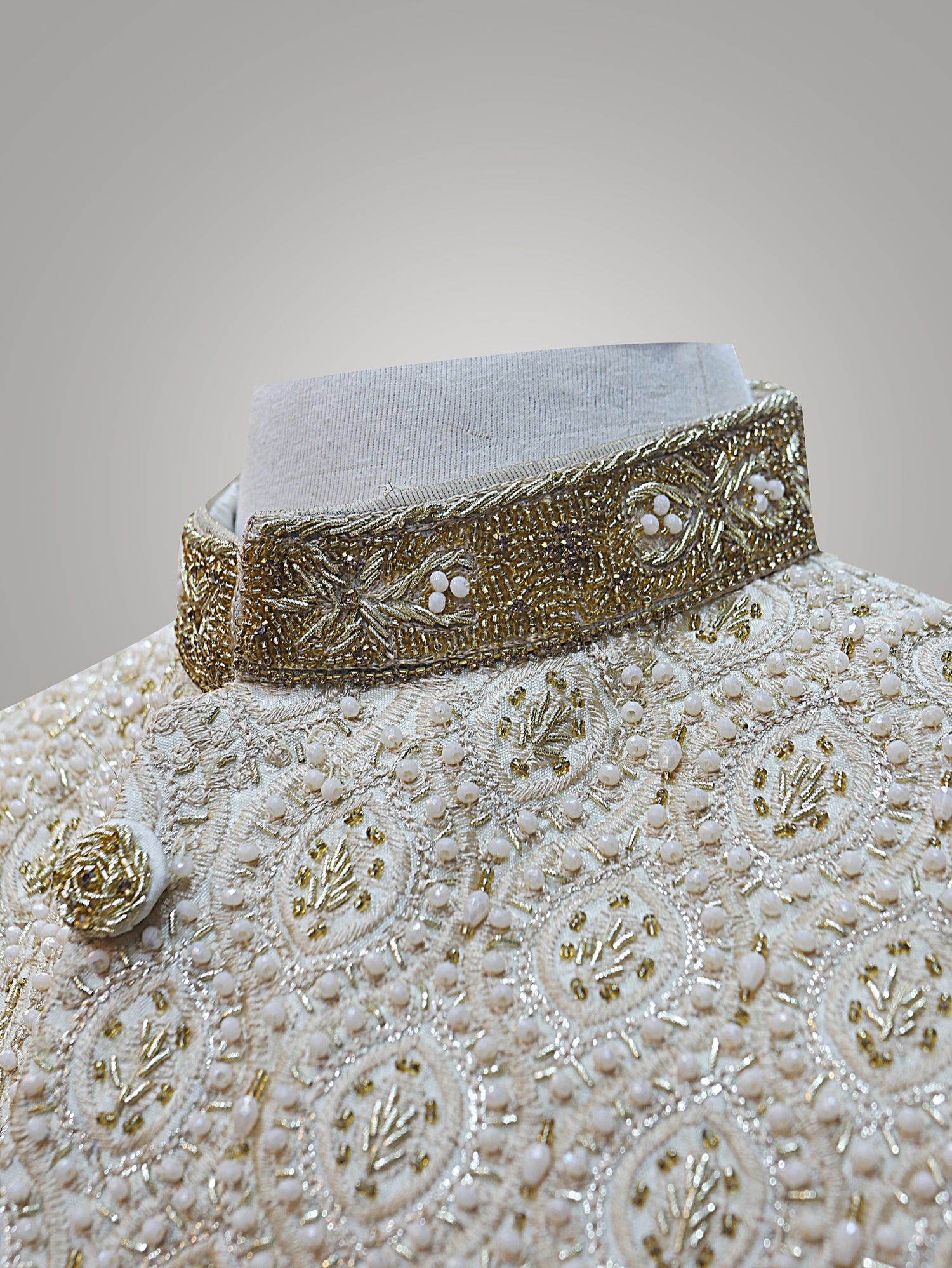 jamawar Sherwani in Multi