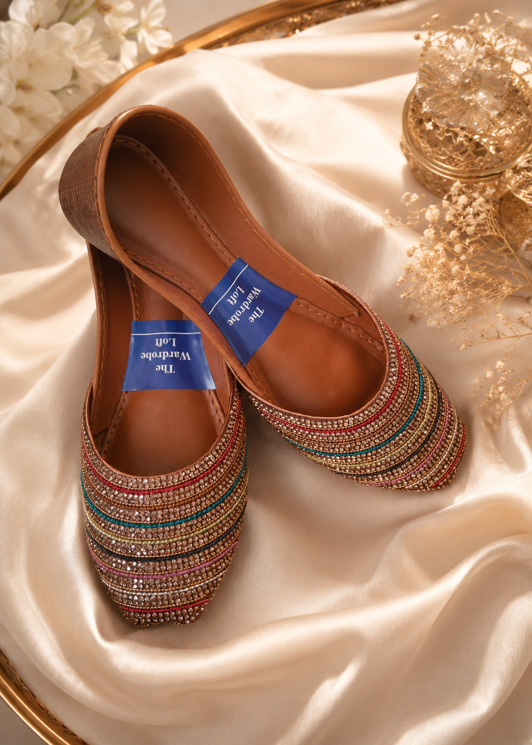 Khussa in Multi by - High Quality Women Khussa CVZ4599