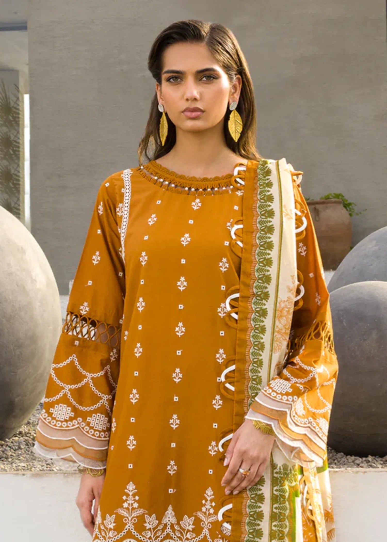 cotton Unstitched in Mustard