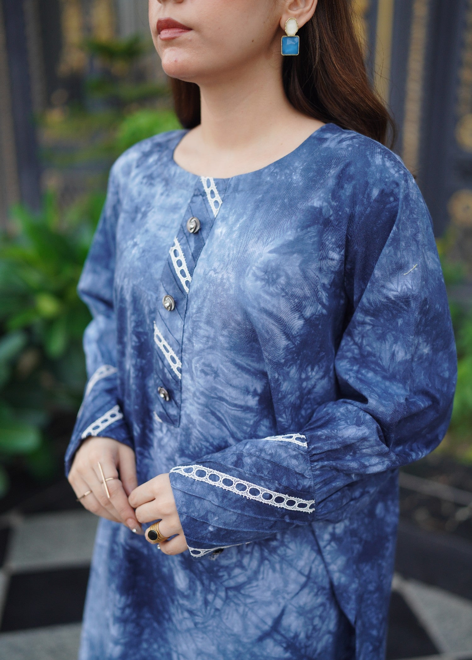 denim Co Ord Sets in Slate blue