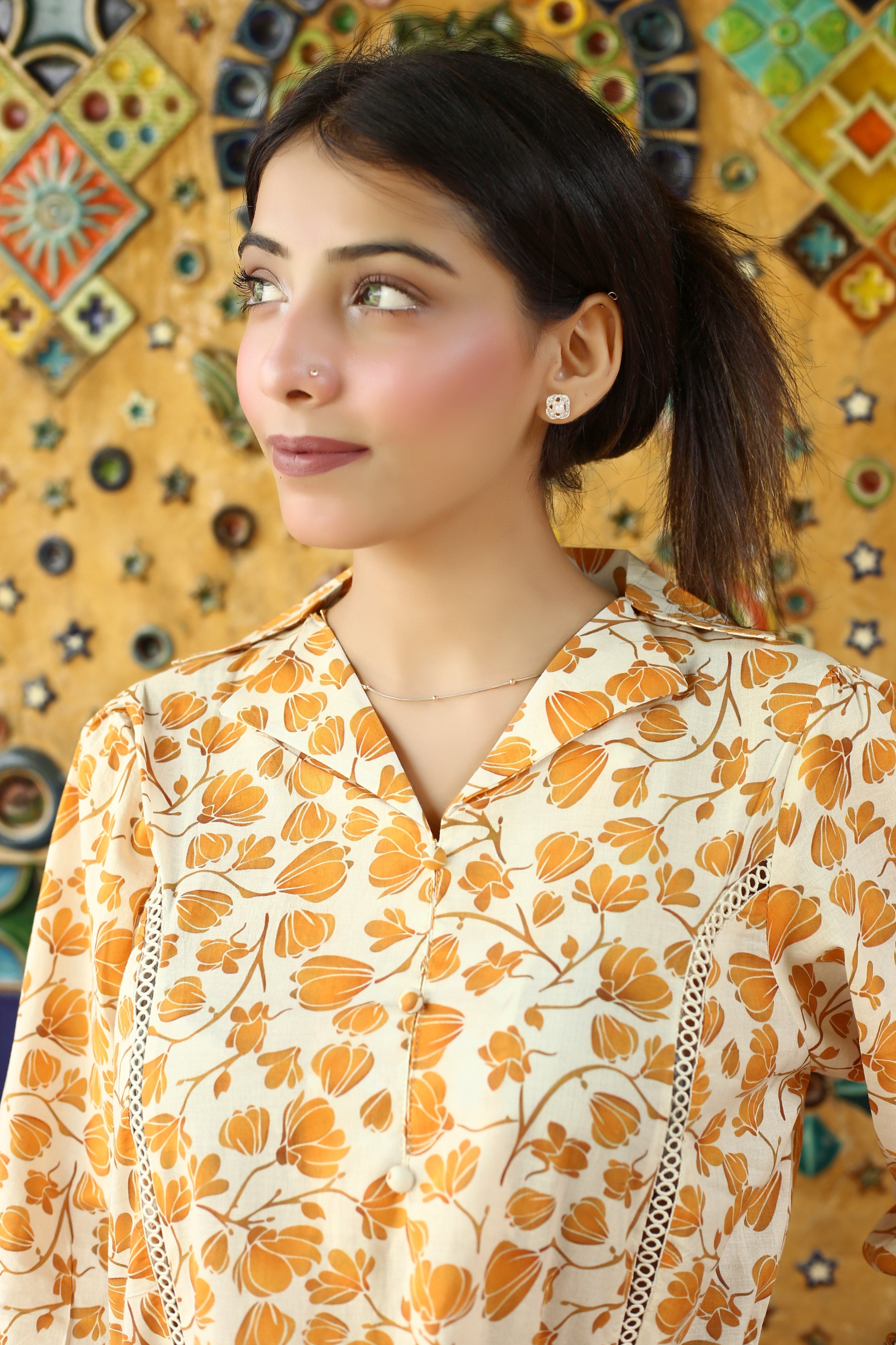 cotton Dress in Mellow yellow