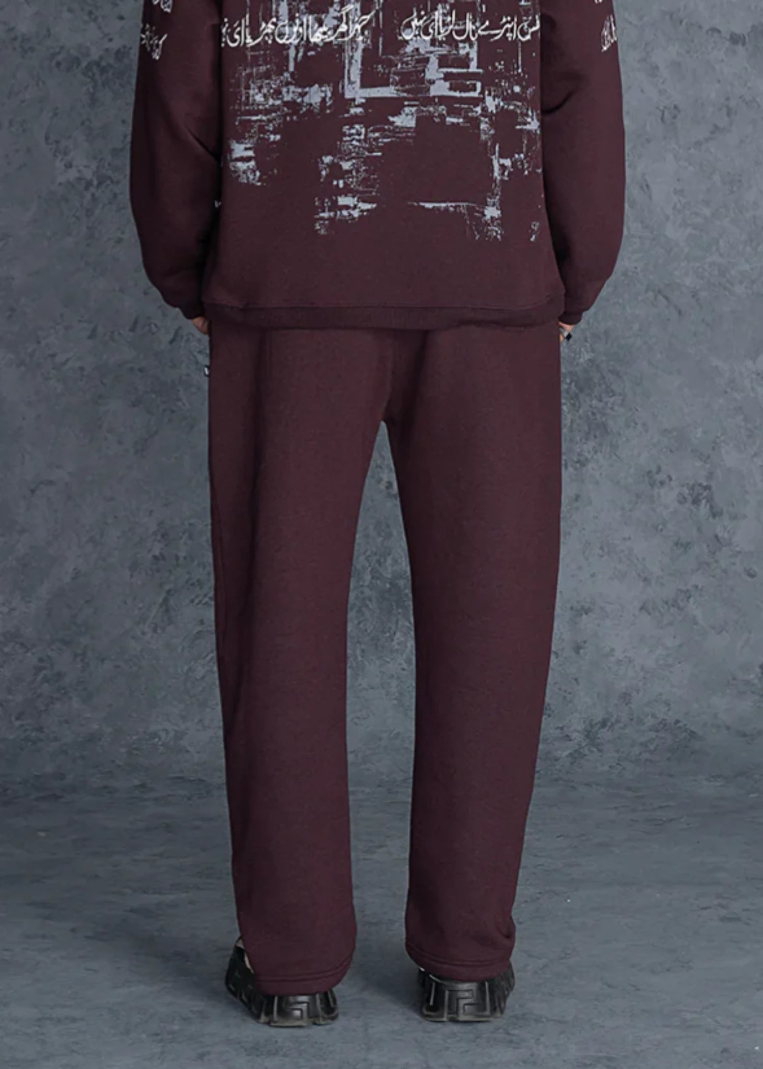 fleece Trousers in Blood red