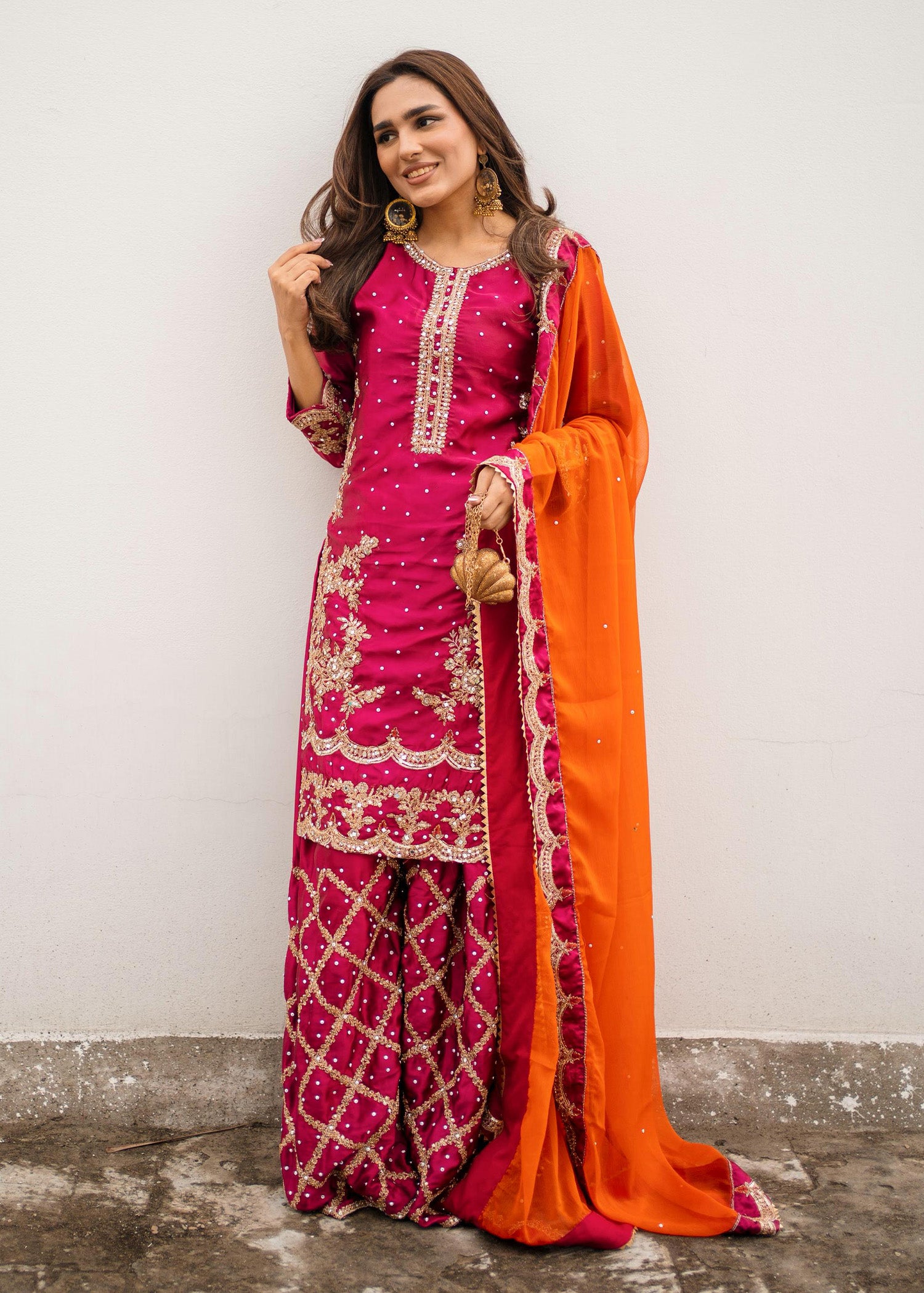charmuse/shamooz Kurta Set in Burgundy
