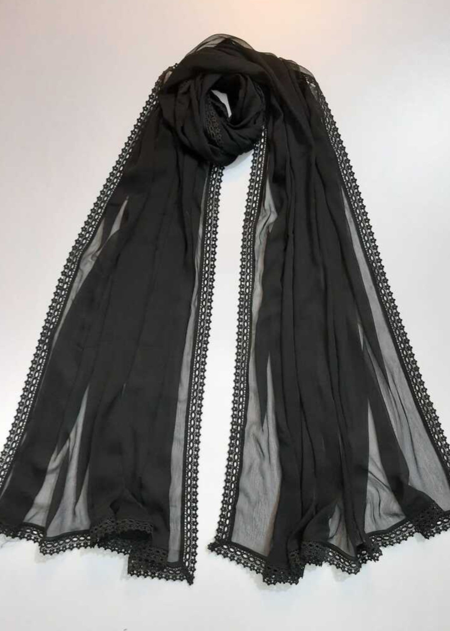 Dupatta in Black Color by - Trendy Women Dupatta ZOB1482