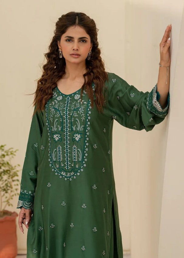 cotail Kurta Set in Green