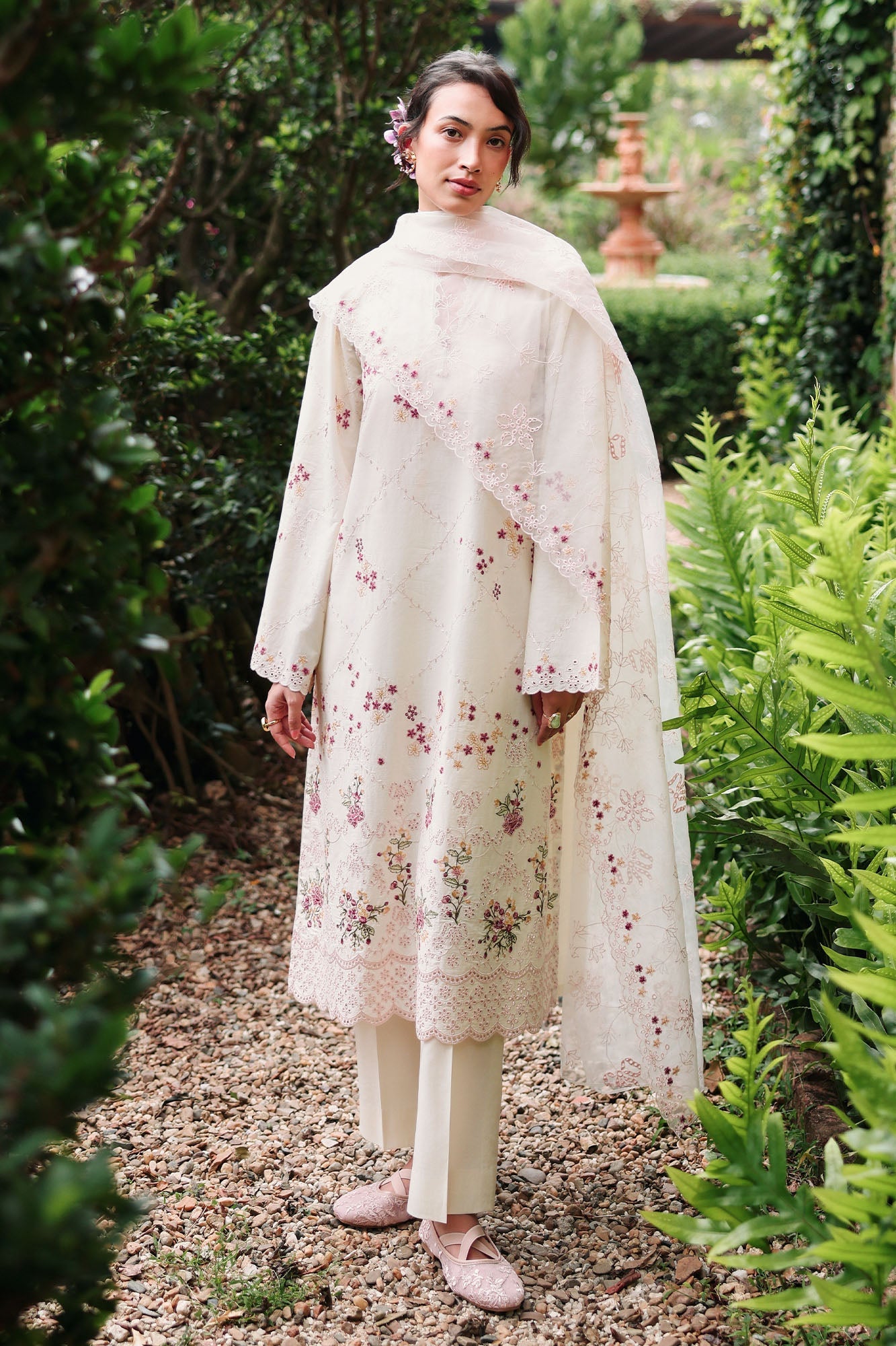 Eid Lawn Edit – Caramel Cream