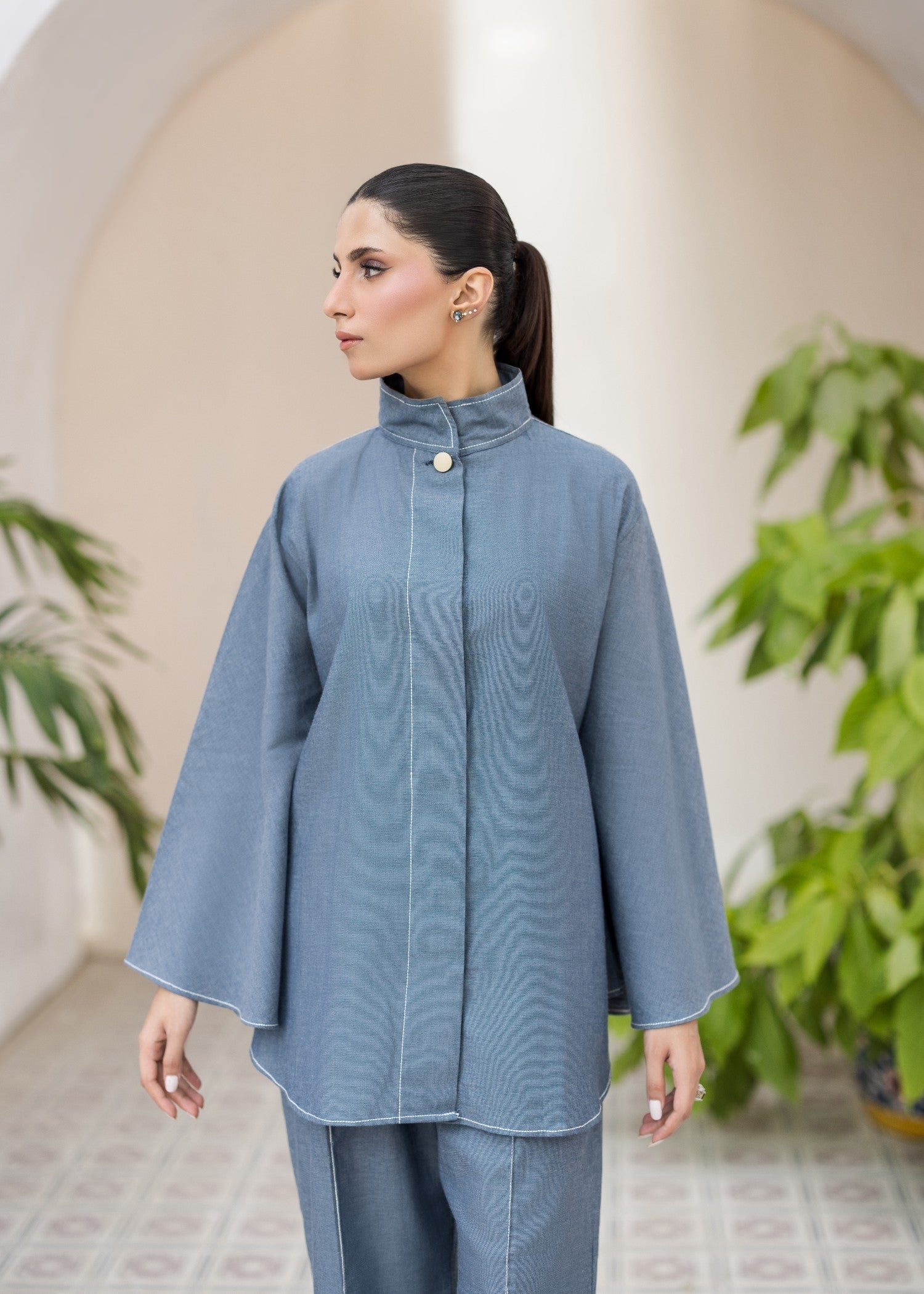 khaddar Co ord Sets in Grey