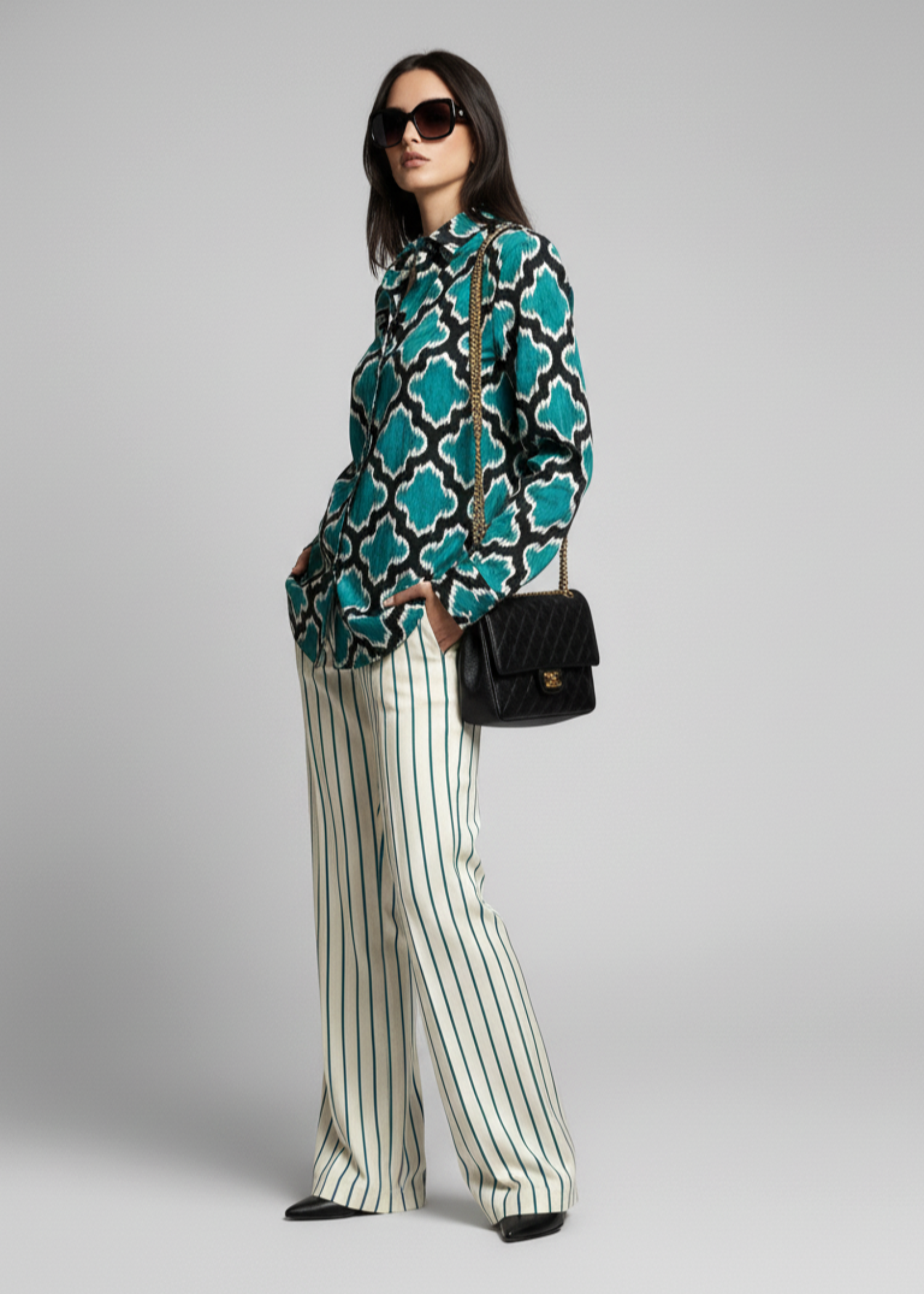 silk Co Ord Sets in Bondi blue