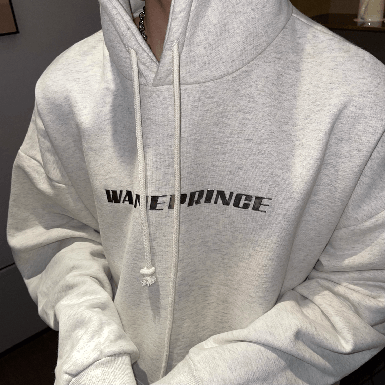 Korean Metal Letter Design Sense of Simple Ins Sweater