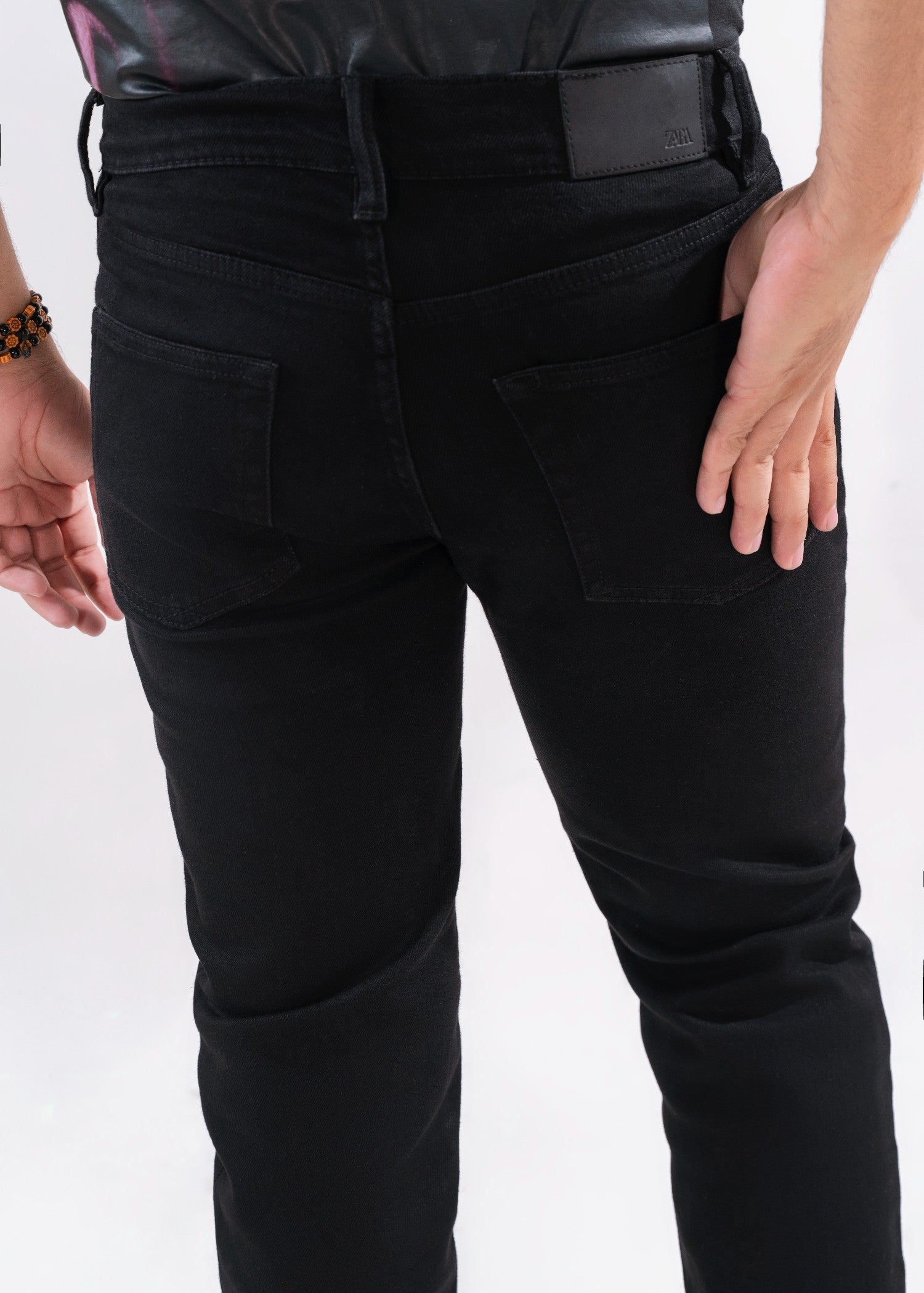 stretch denim Jeans in Black