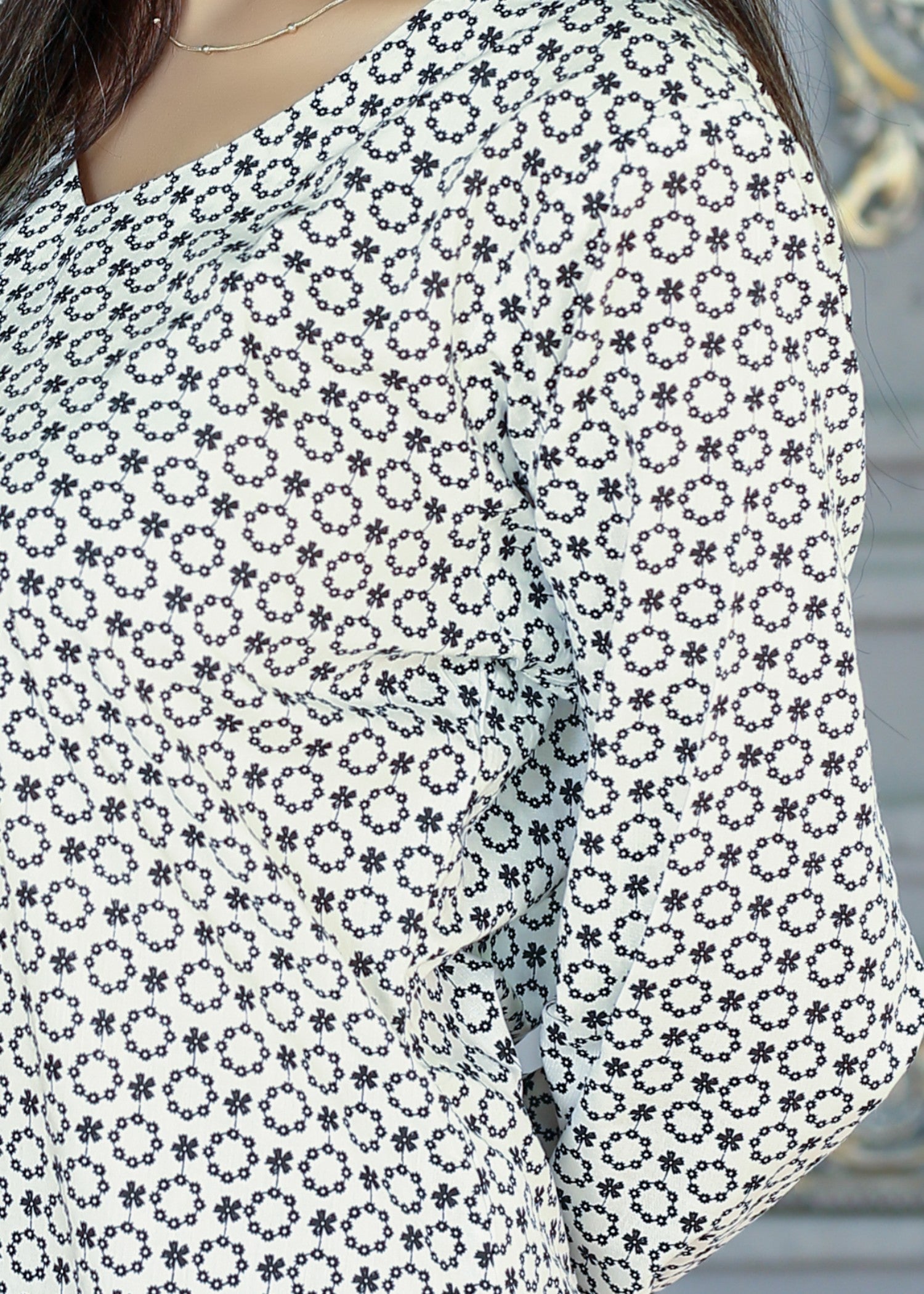 cotton Dress in Silver