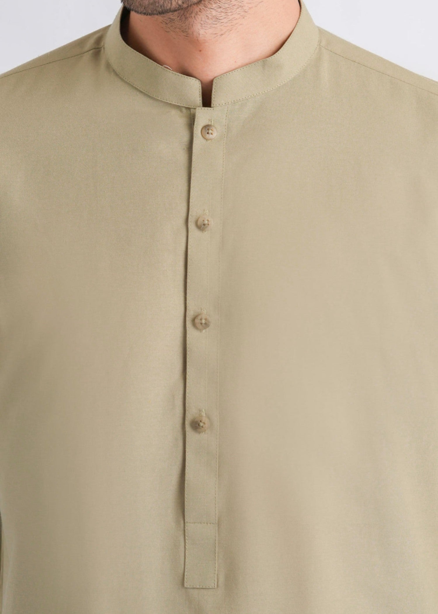 karandi Shalwar Kameez in Sage green