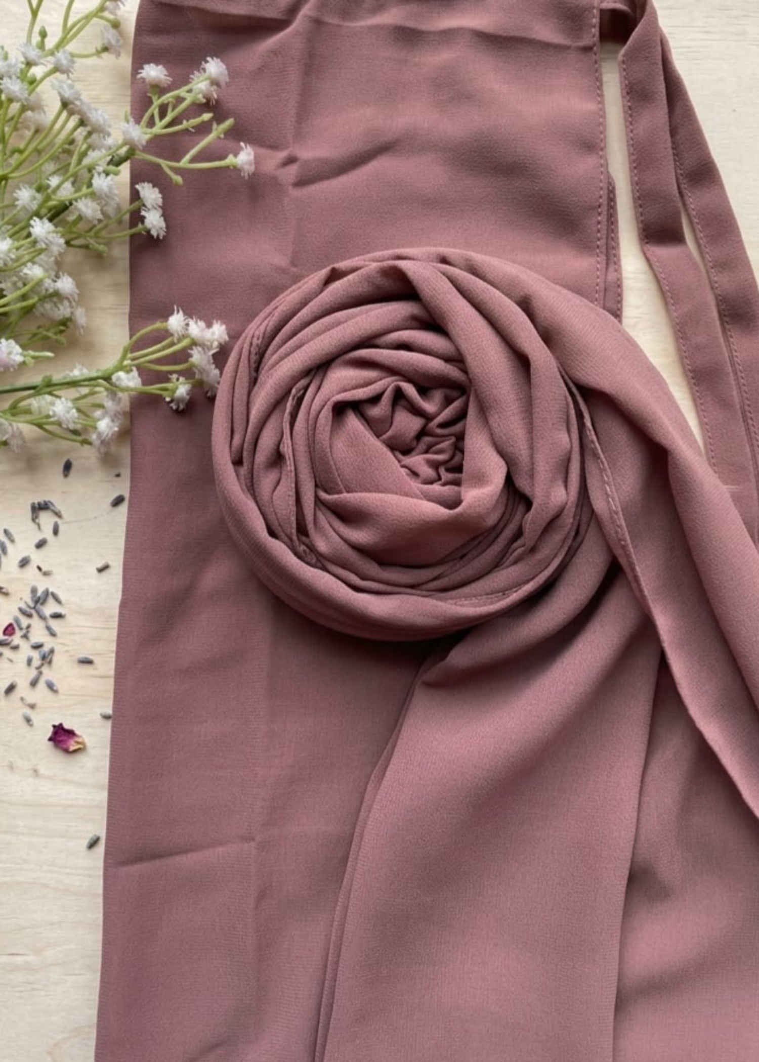 georgette Veil in Salmon pink