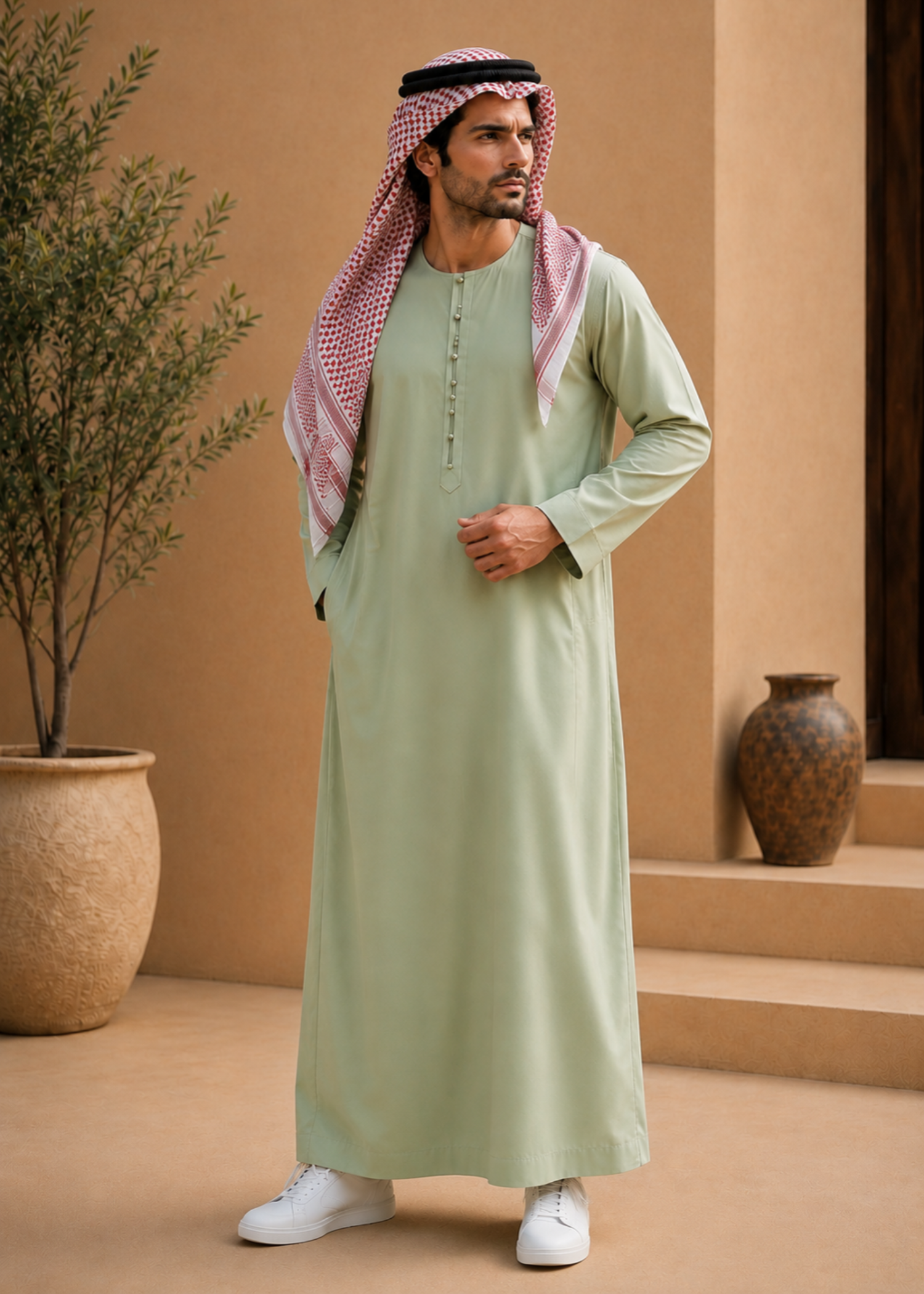 wash & wear Kurta in Mint green