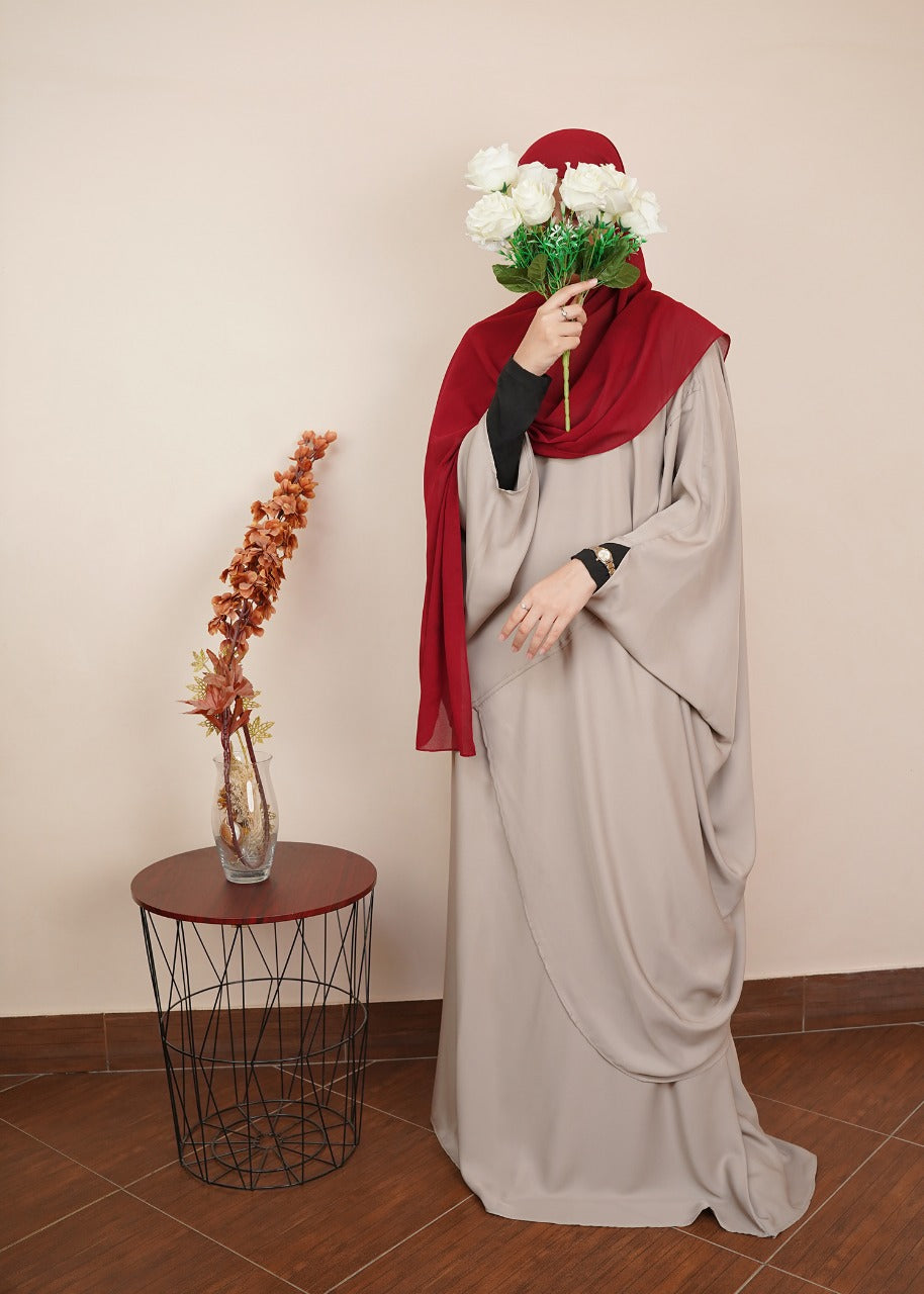 nidha Jilbab in Beige