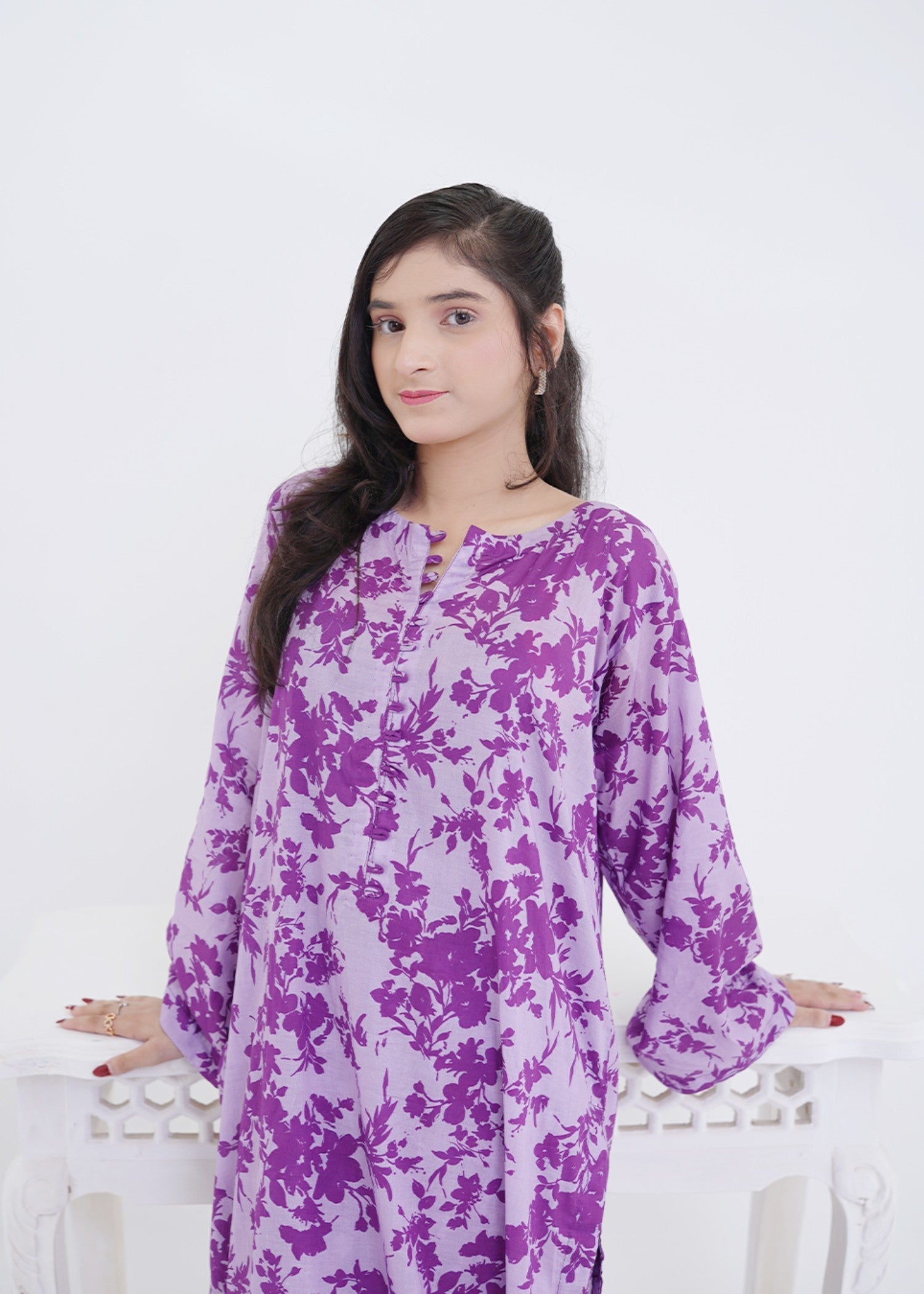 lawn Co Ord Sets in Bright lavender