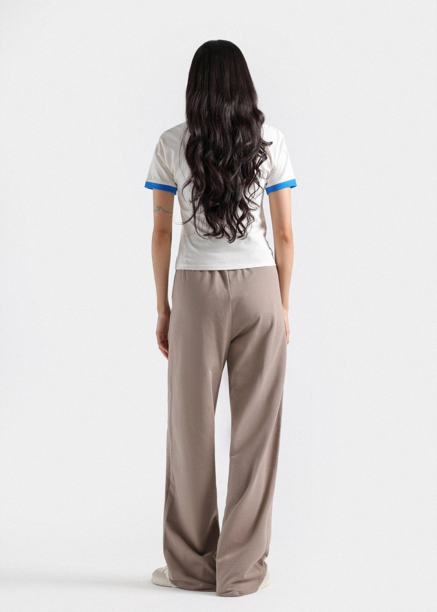 cotton T Shirt in Blue, white
