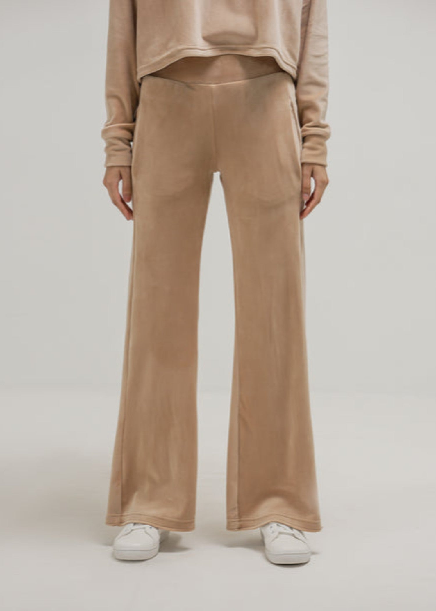 poly modal Trousers in Beige