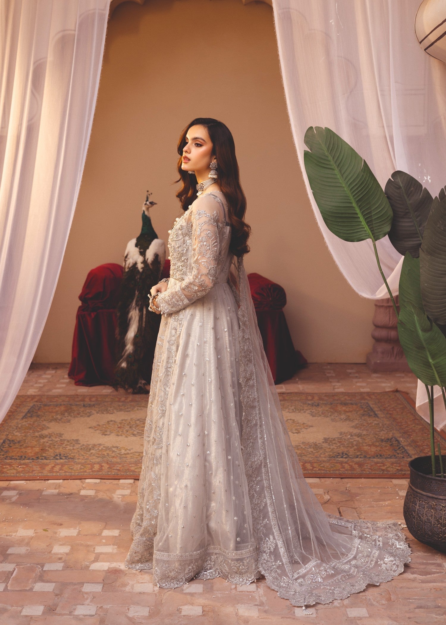 net Maxi in Pastel grey