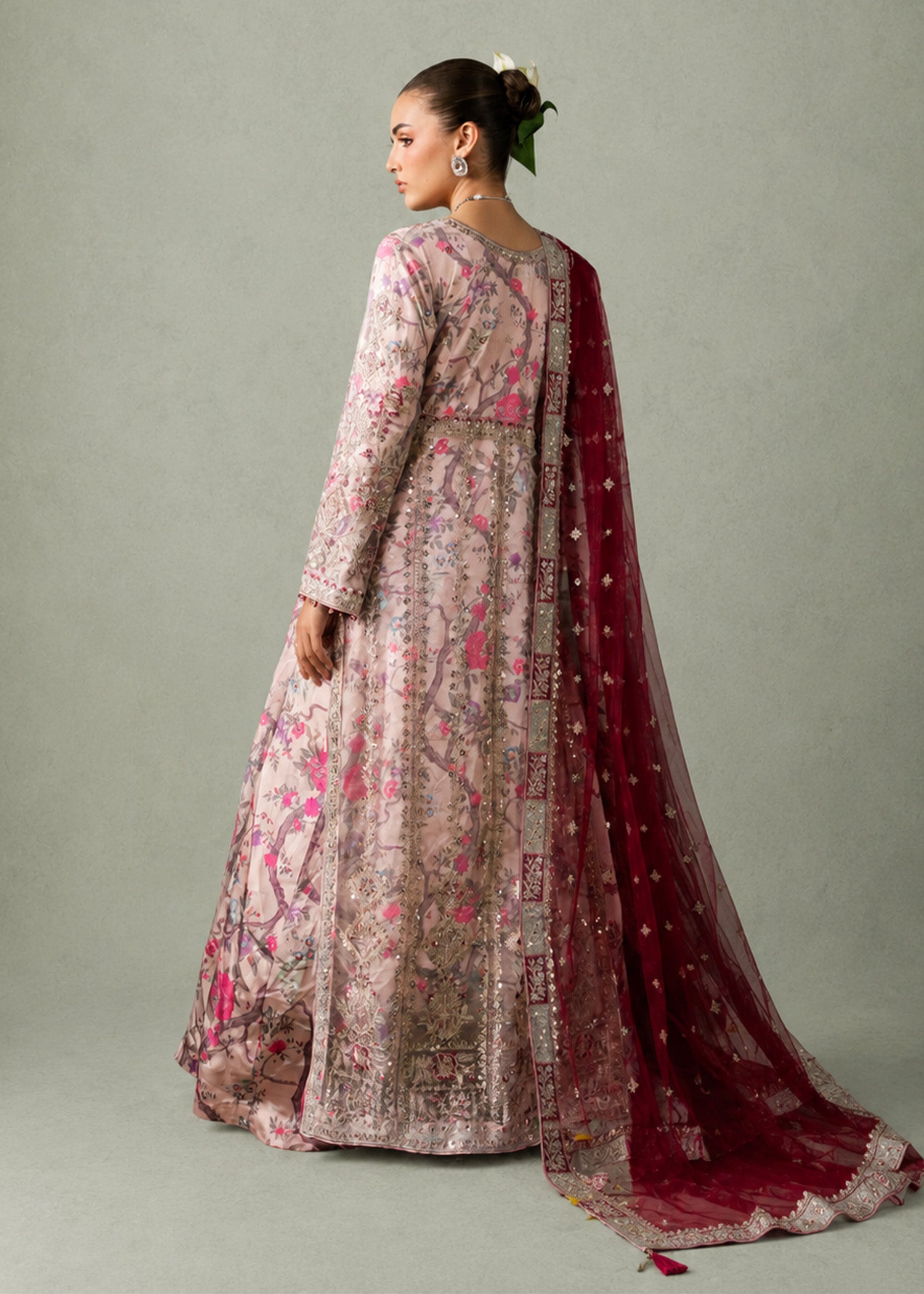 net Maxi in Blush pink