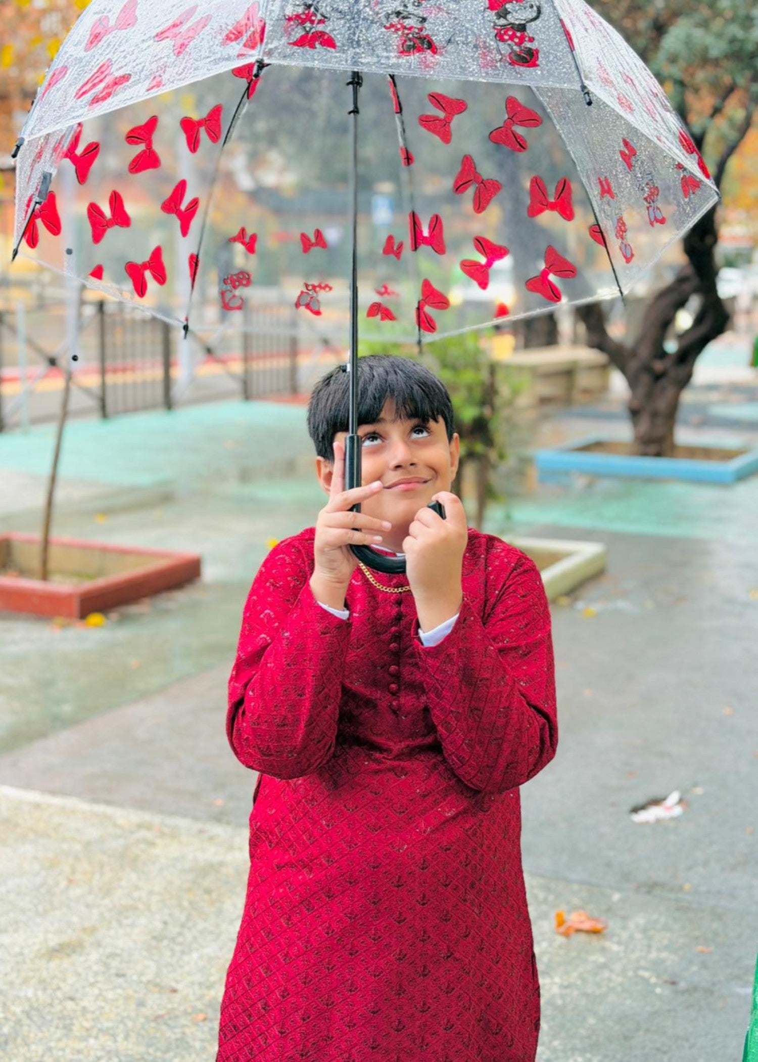 masuri Kurta in Spicy red