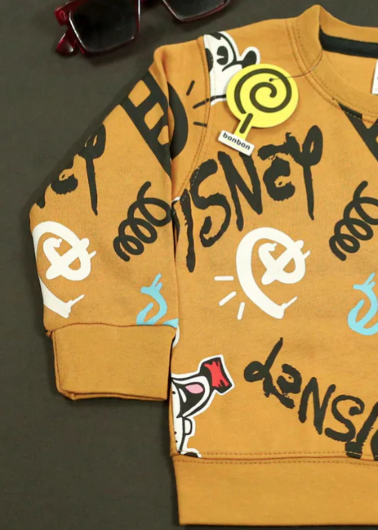 fleece Sweatshirt in Mustard