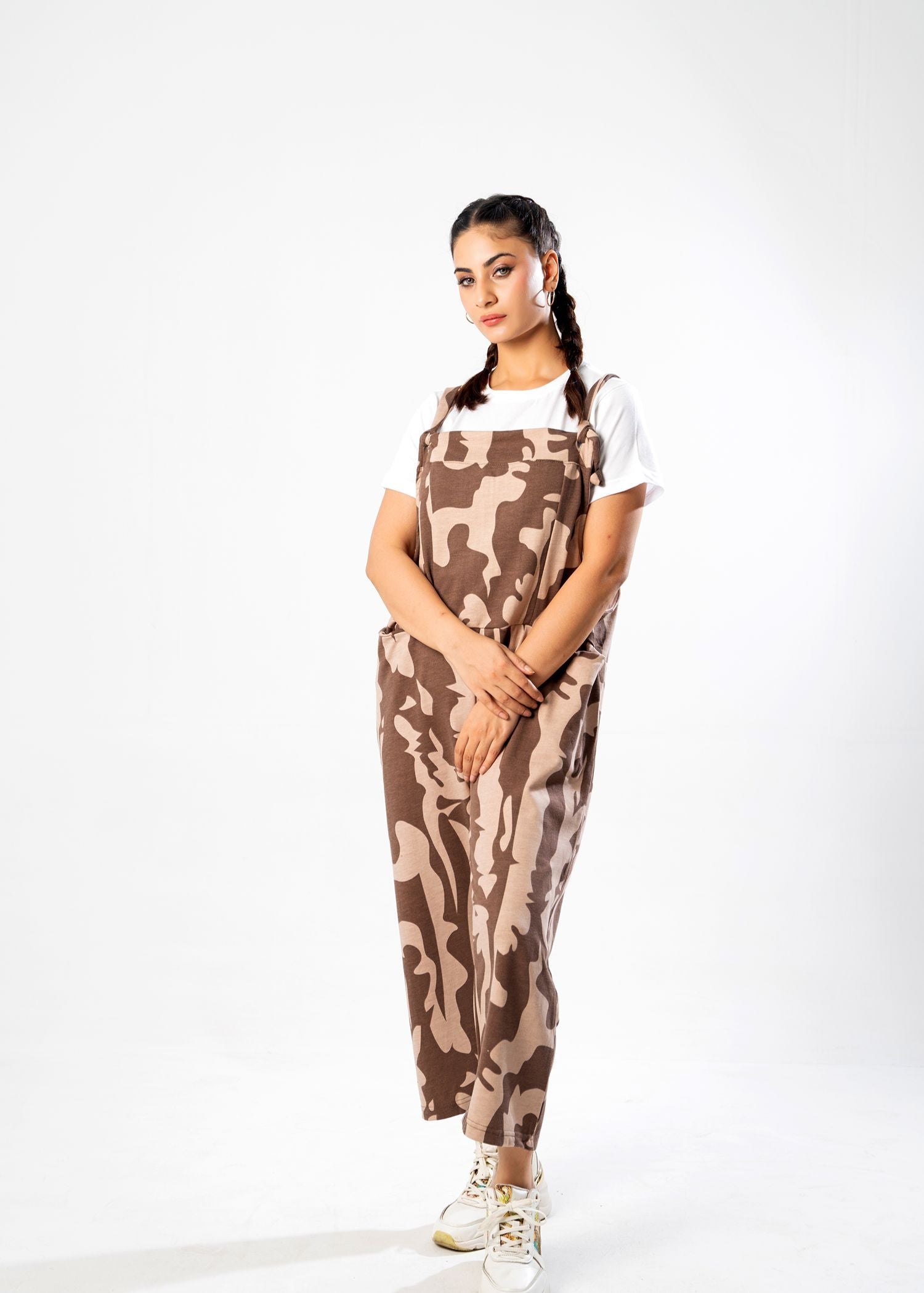 terry Jumpsuit in Brown
