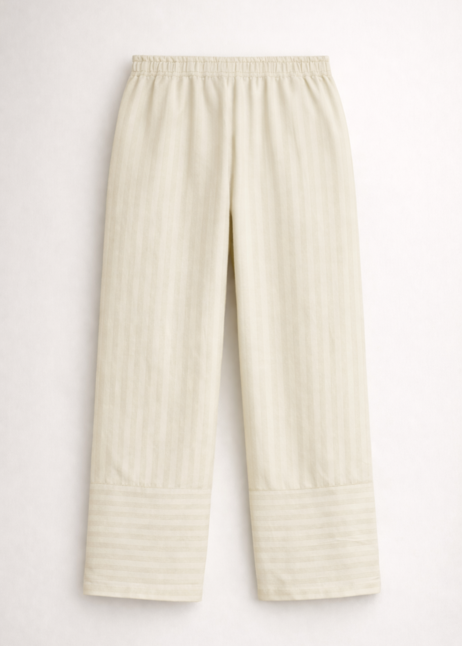 cotton linen Trousers in Cream