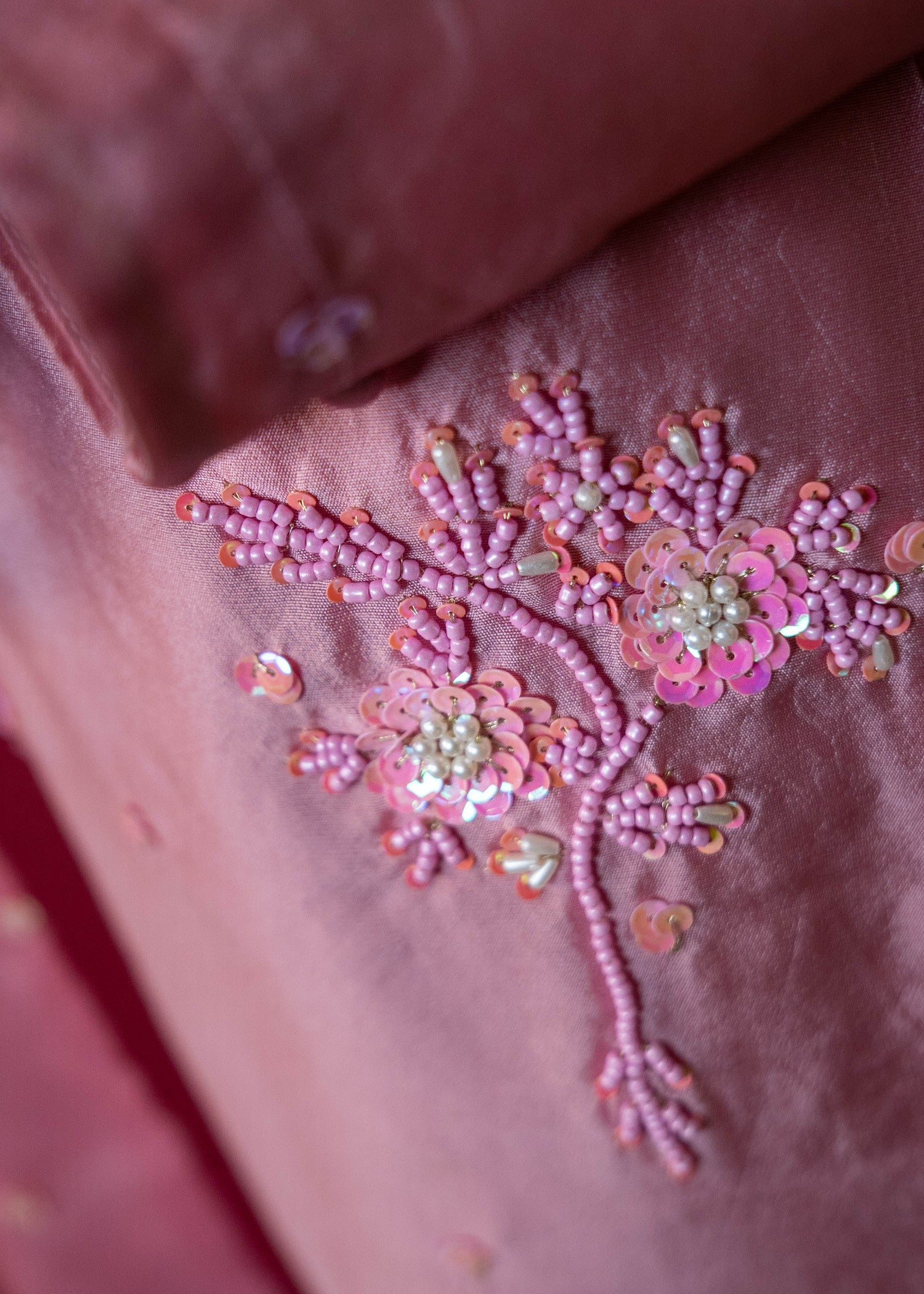 silk Kurta Set in Baby pink
