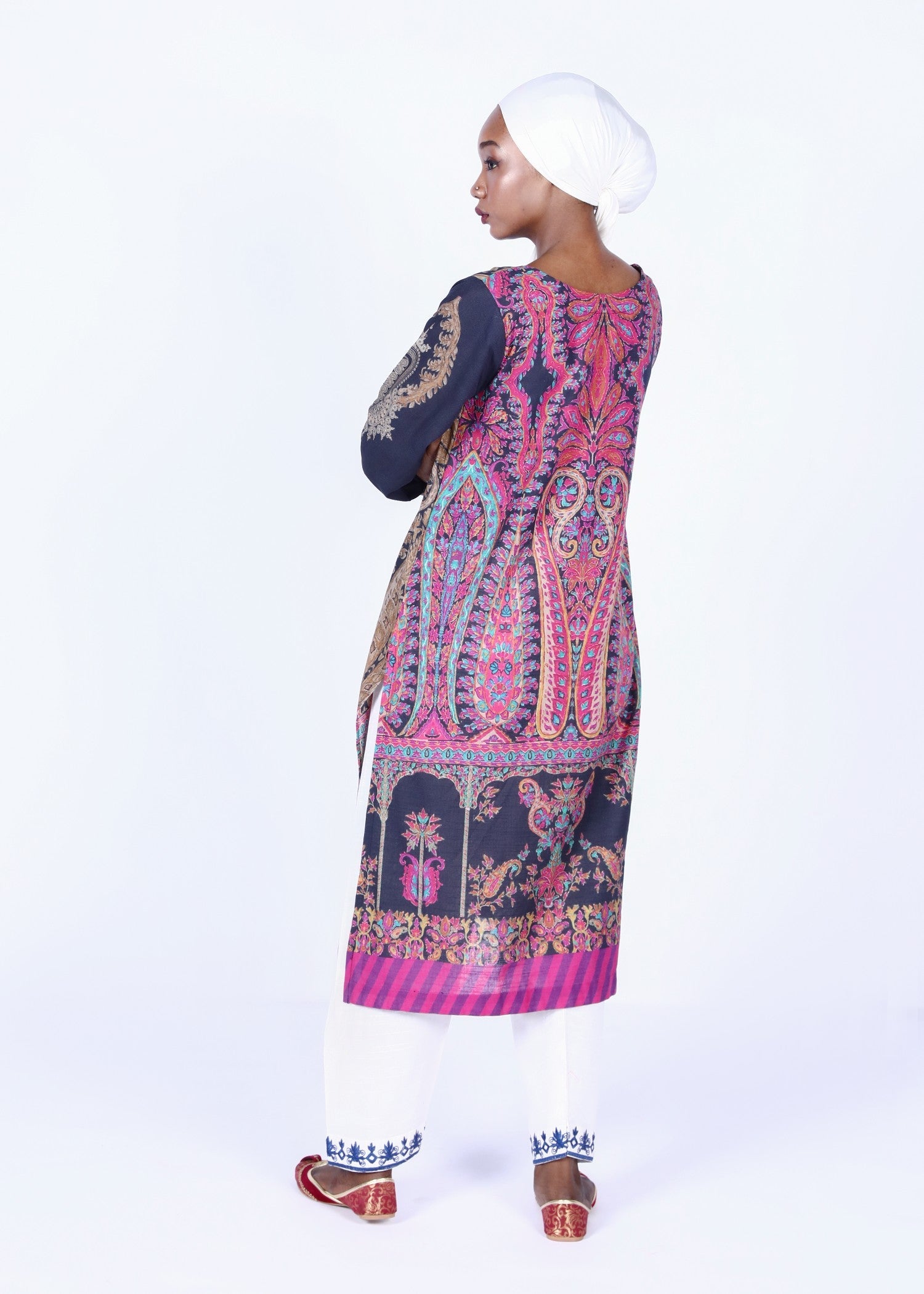 khaddar Kurti in Blue