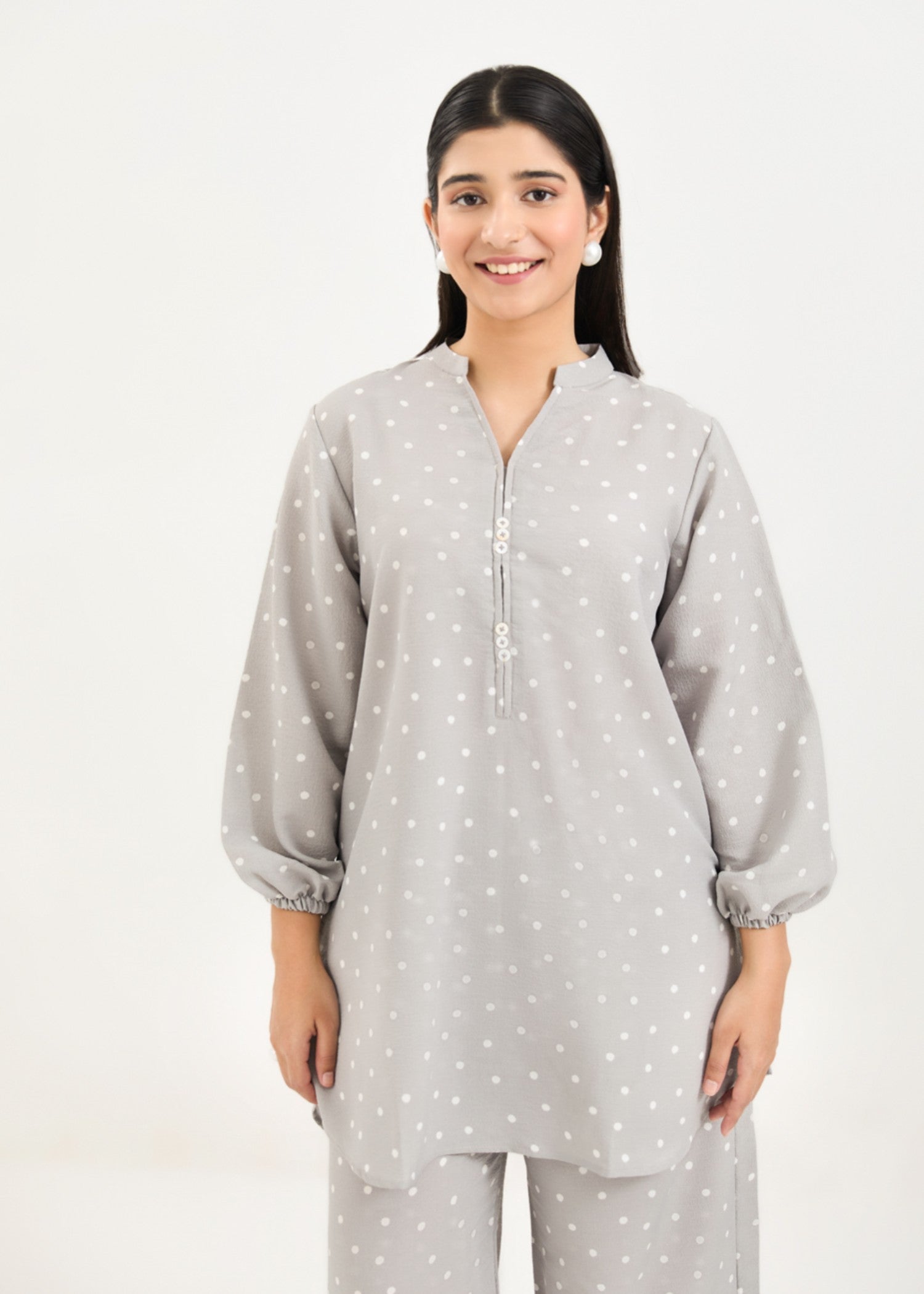 georgette Co ord Sets in Light grey