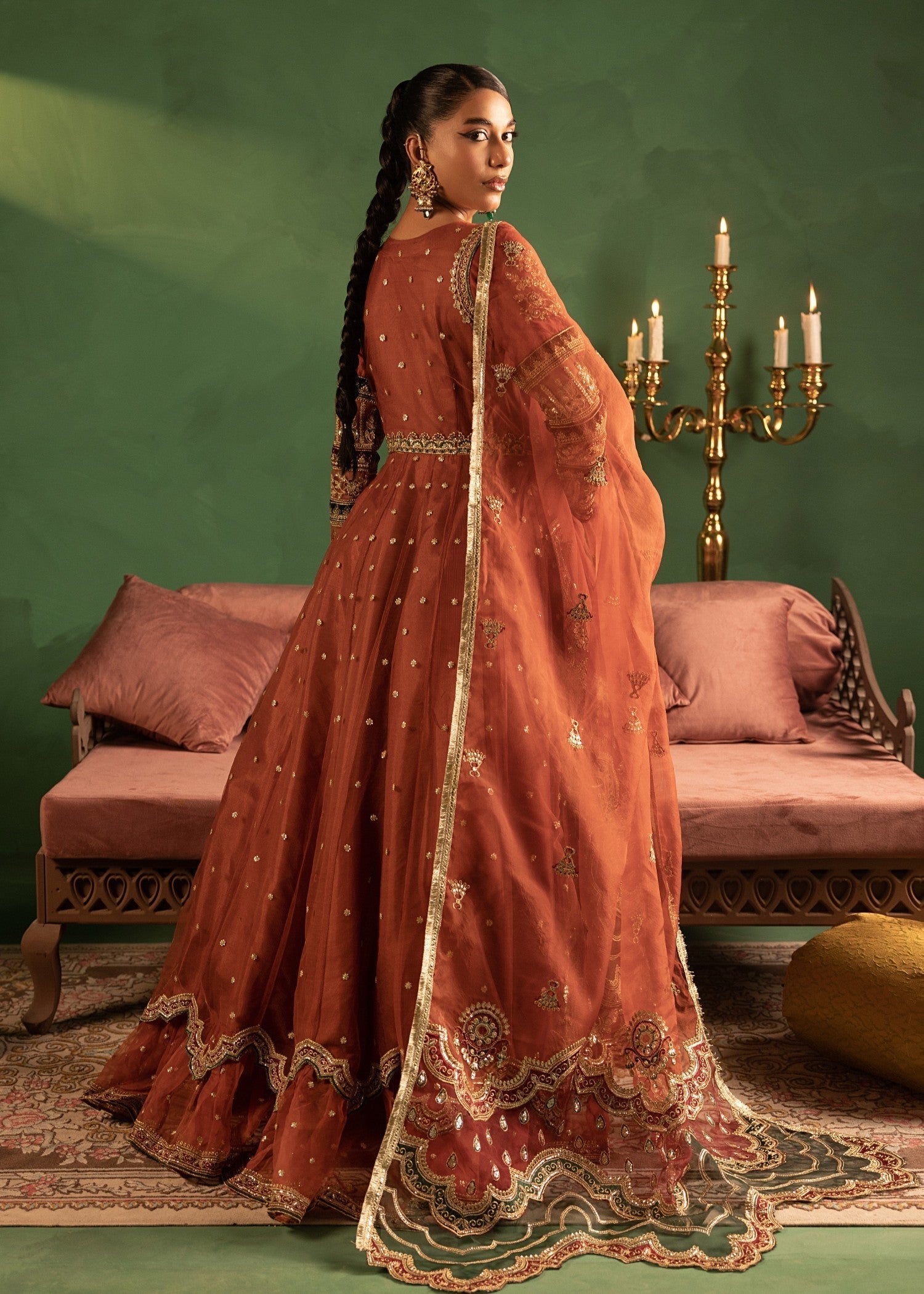 net Maxi in Rust orange