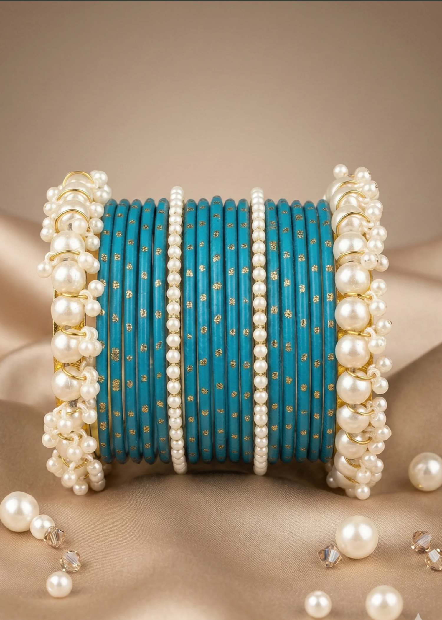 Bangles in Teal Color by - Trendy Women Bangles WJY0922