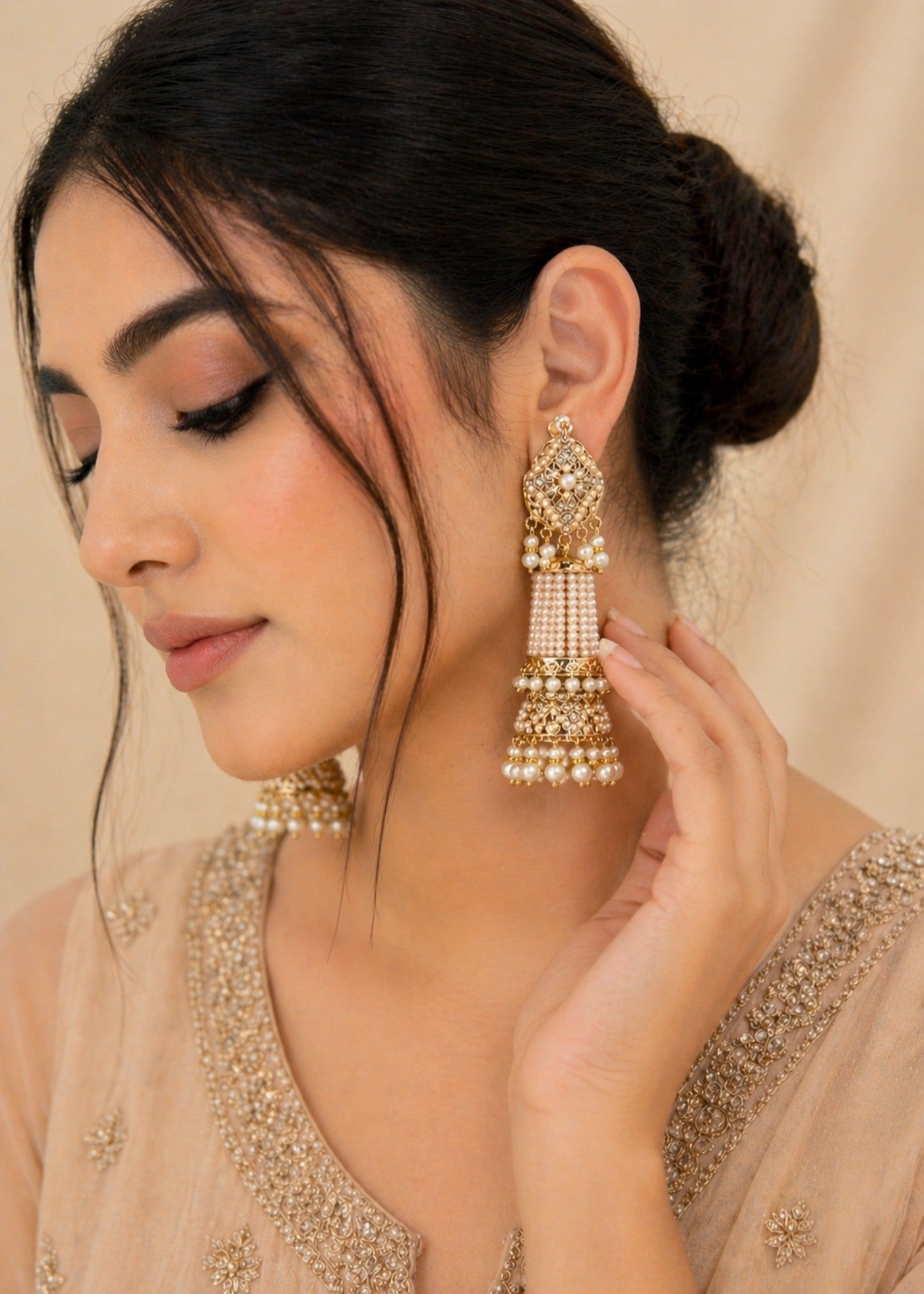 Earrings in White Color by - Trendy Women Earrings VFP5028