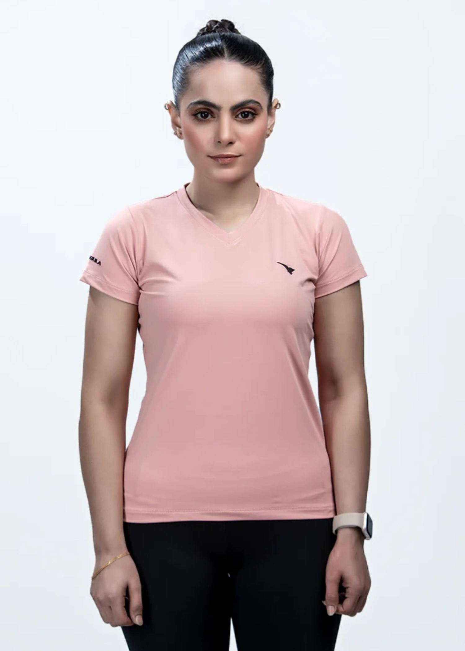 microfiber polyester T Shirt in Pink