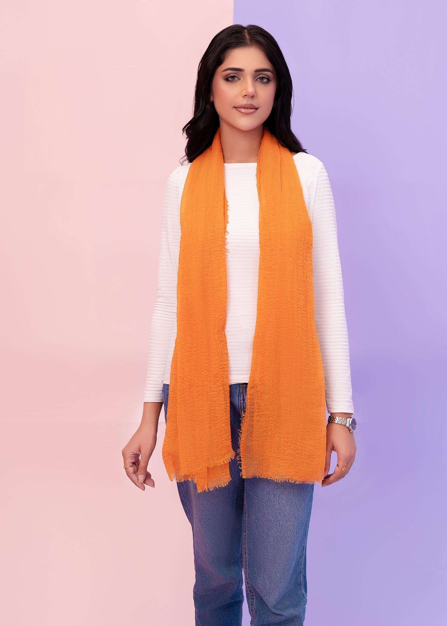 viscose Hijab in Mustard