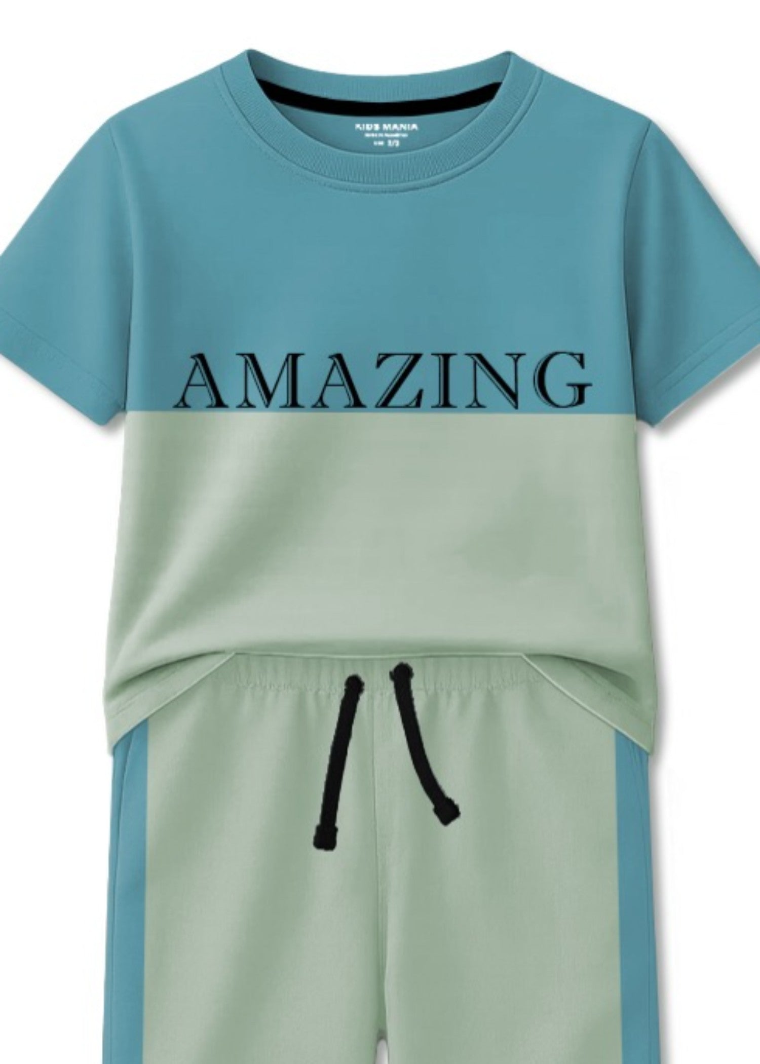 cotton Tracksuit in Teal, sage green
