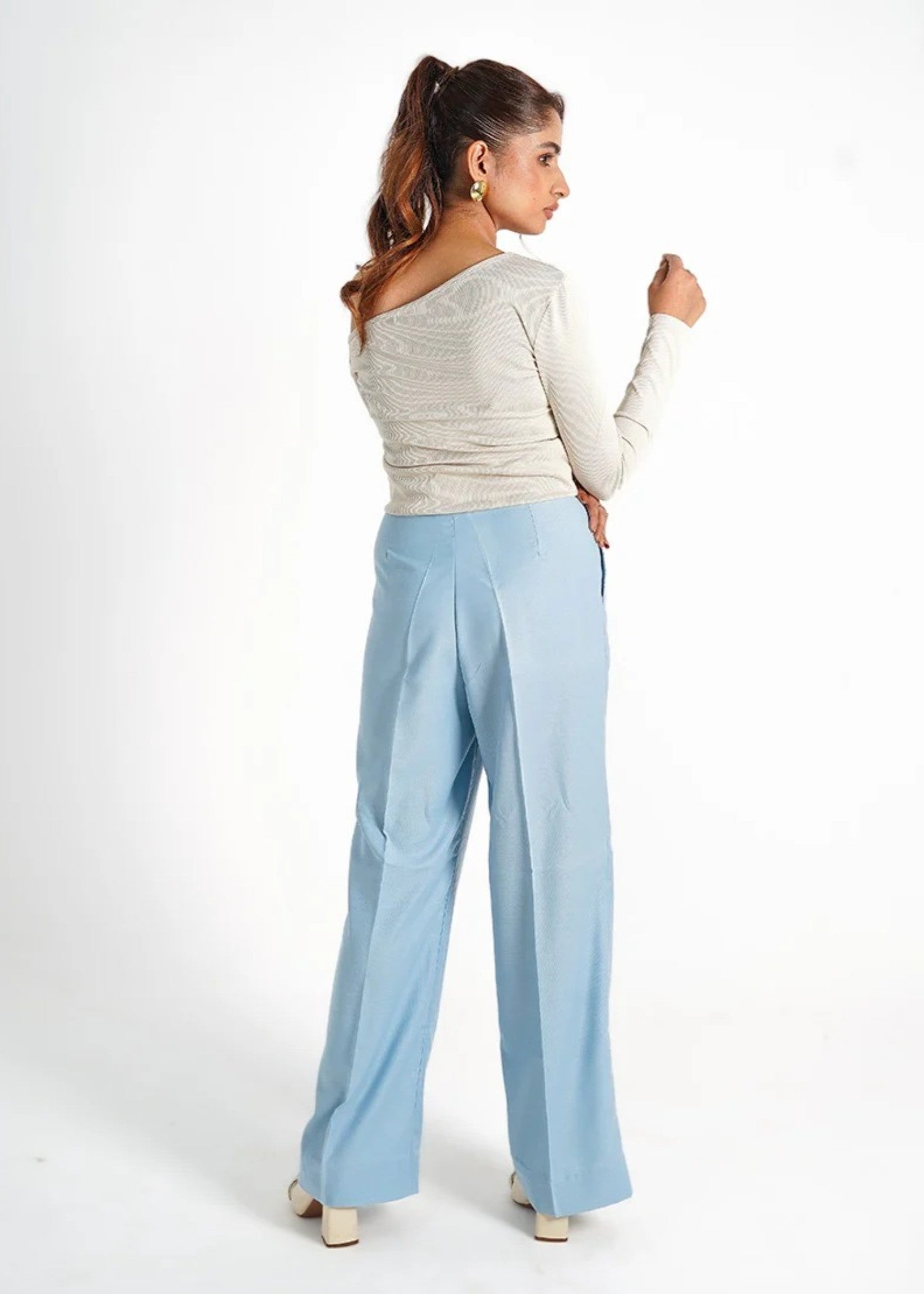 polycotton Pants in Sky